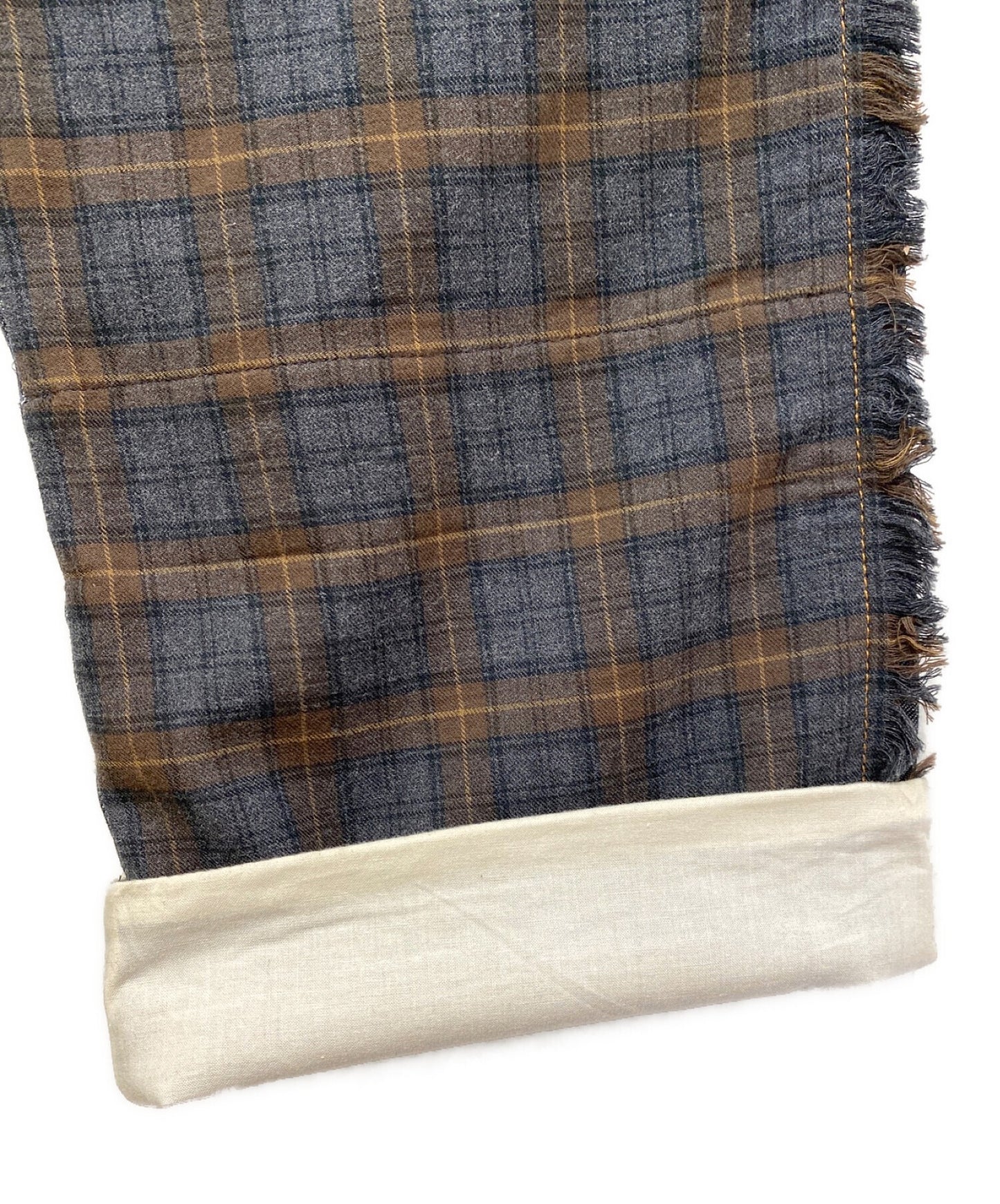 [Pre-owned] LOEWE FISHERMAN CHECK PATCH JEAN H2292430IB