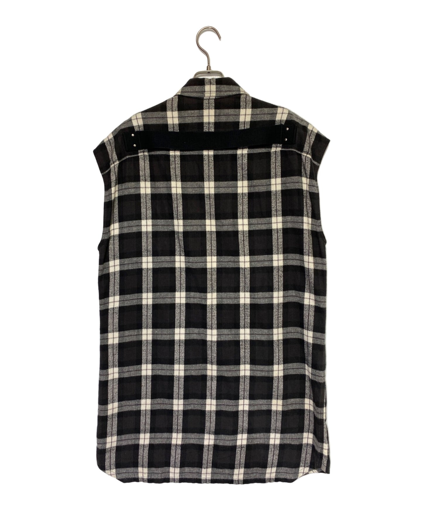 [Pre-owned] RICK OWENS Check Sleeveless Shirt