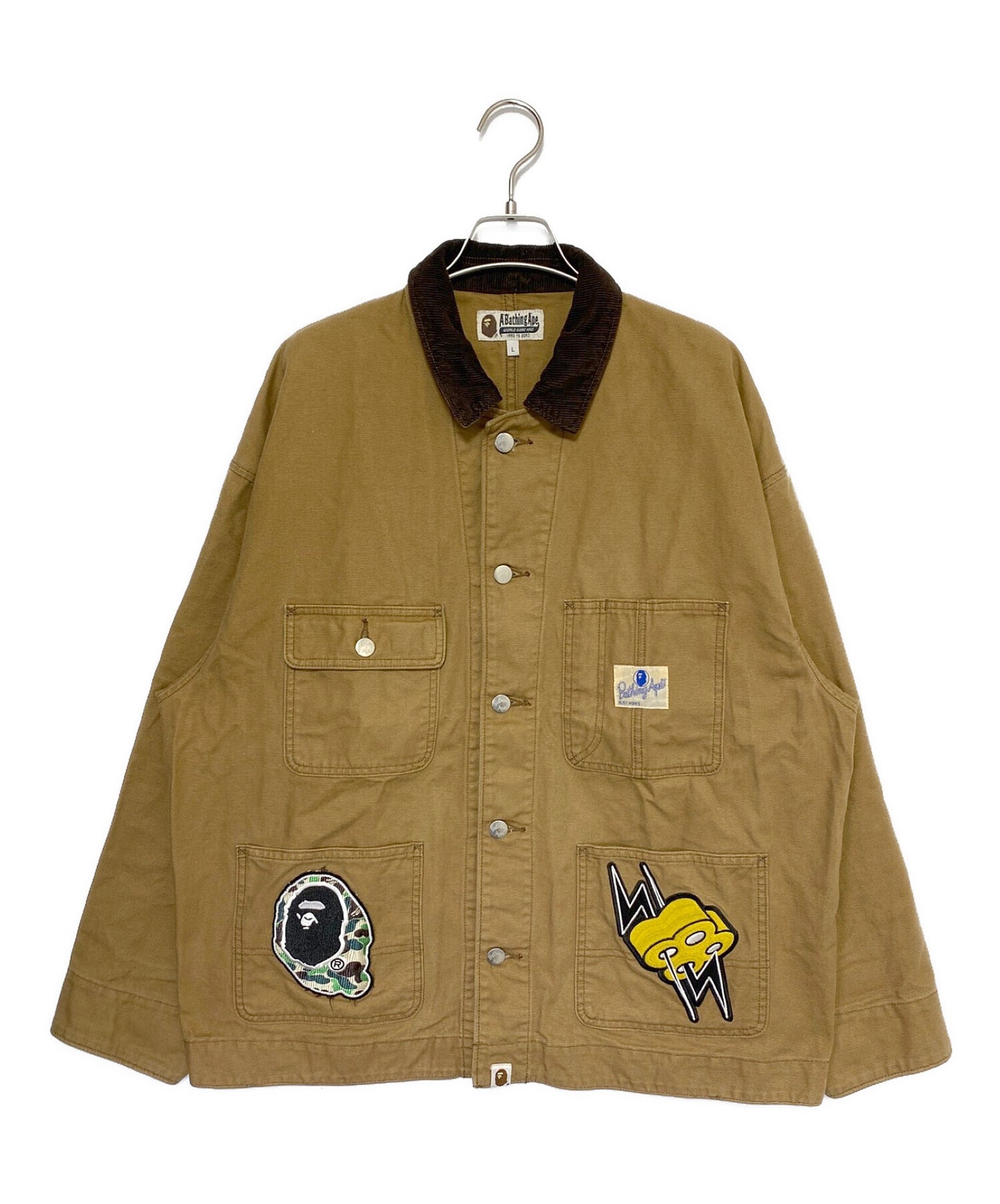 [Pre-owned] A BATHING APE WASHED DUCK COVERALL ( Washed duck coverall ) 001ljk301007m