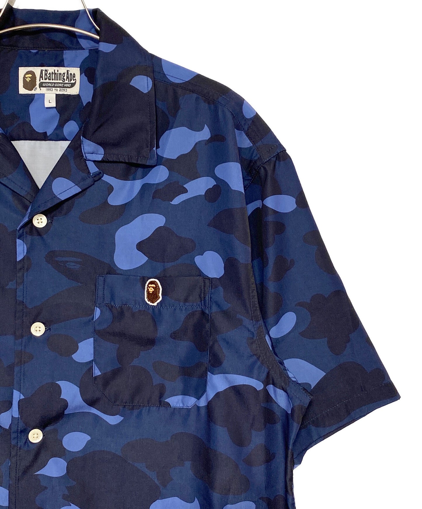 [Pre-owned] A BATHING APE COLOR CAMO APE HEAD ONE POINT SHIRT ( Color Camo Ape Head One Point Shirt ) 0ZXSRM132001M