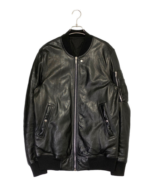 [Pre-owned] RICK OWENS MA1 Leather Bomber Blouson RU02C7789-LNV