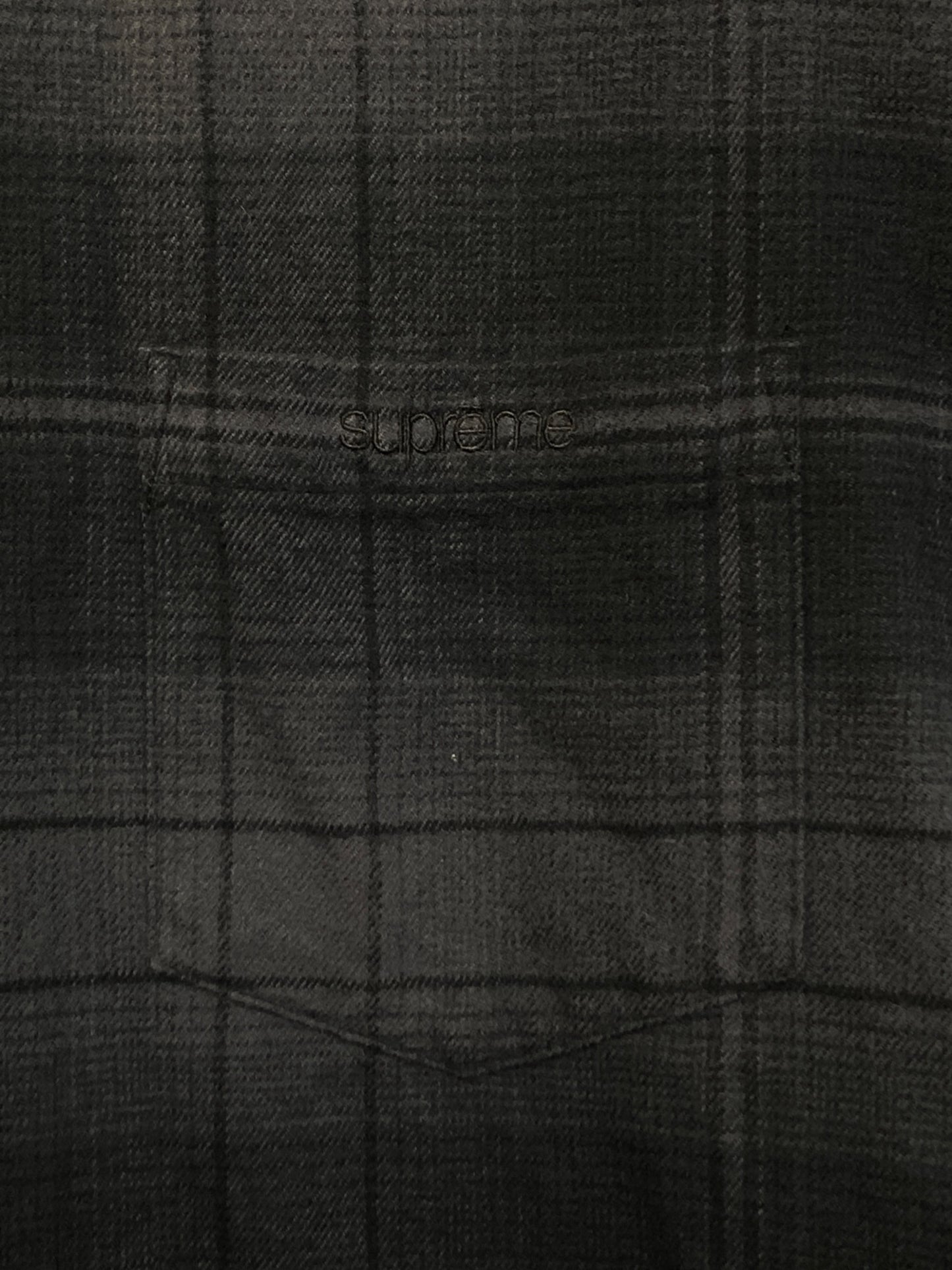 [Pre-owned] SUPREME Shadow Plaid Flannel Shirt