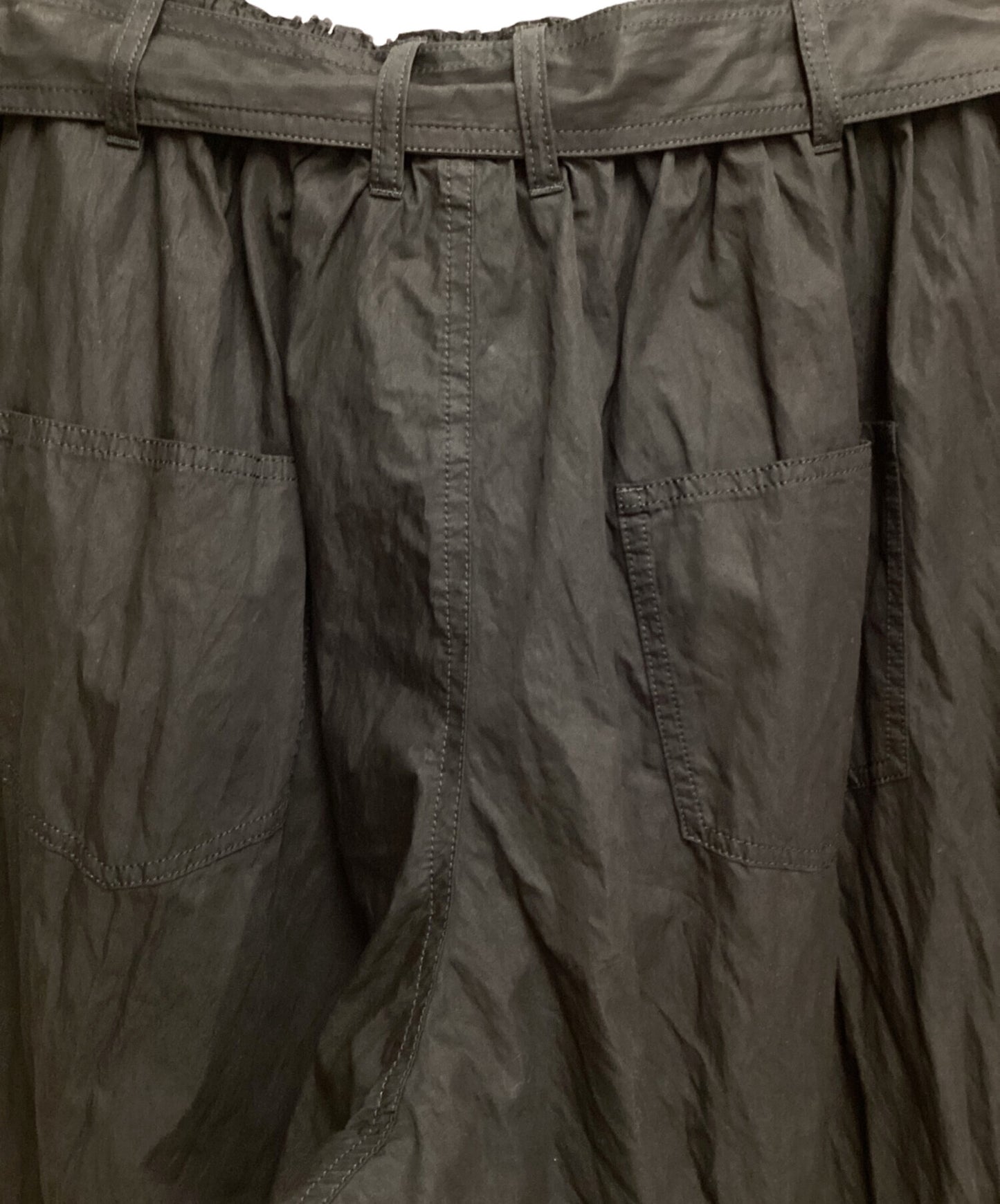 [Pre-owned] GROUND Y NY/C CROSS EXTRA WIDE FRONT SEAM PANTS GS-P06-004-3