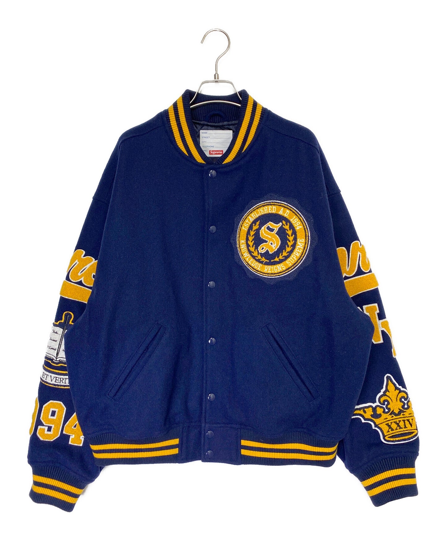 [Pre-owned] SUPREME Veritas Varsity Jacket