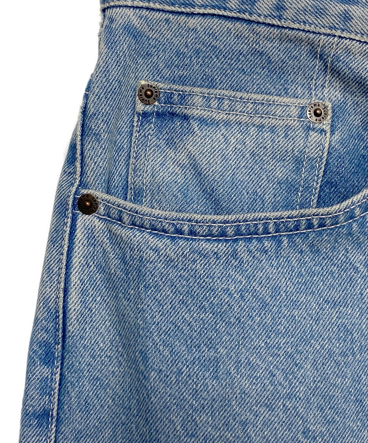 [Pre-owned] SUPREME Script Baggy Denim Short ( Script Baggy Denim Shorts )