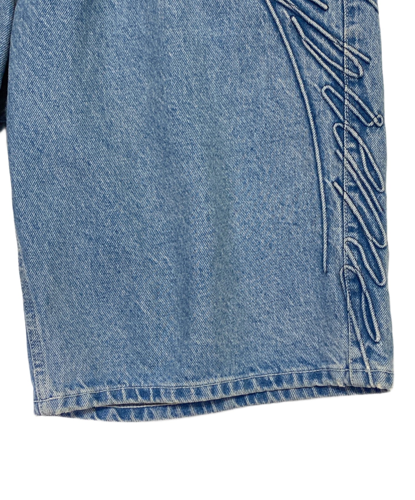 [Pre-owned] SUPREME Script Baggy Denim Short ( Script Baggy Denim Shorts )