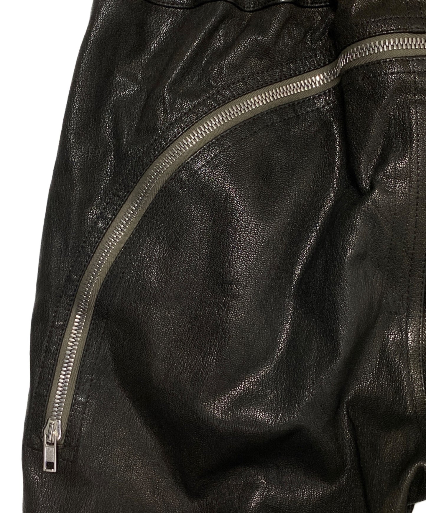 [Pre-owned] RICK OWENS leather pants RU02V2332-LSG