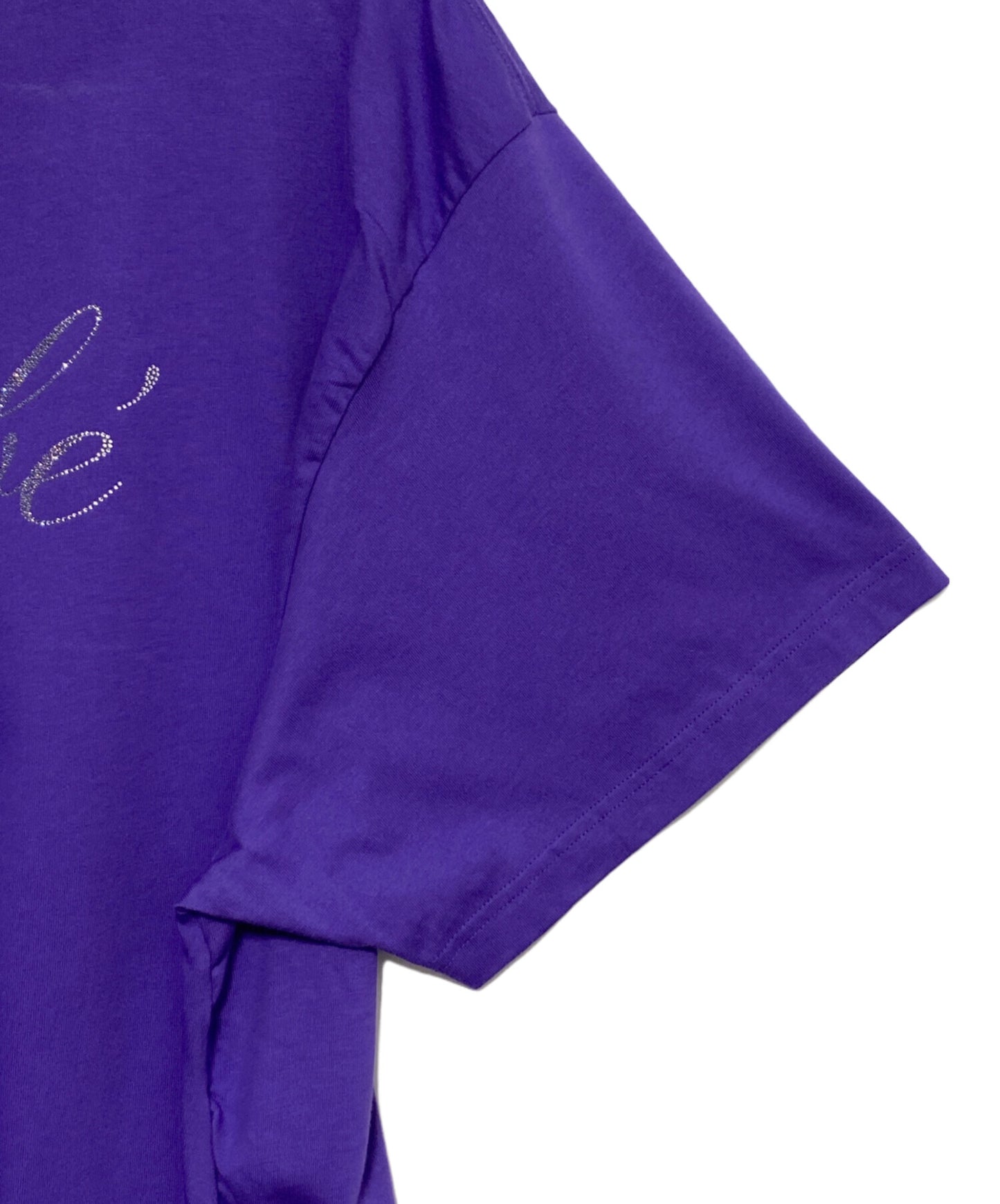 [Pre-owned] BALENCIAGA BEBE rhinestone oversized T-shirt 681314 TLVH4