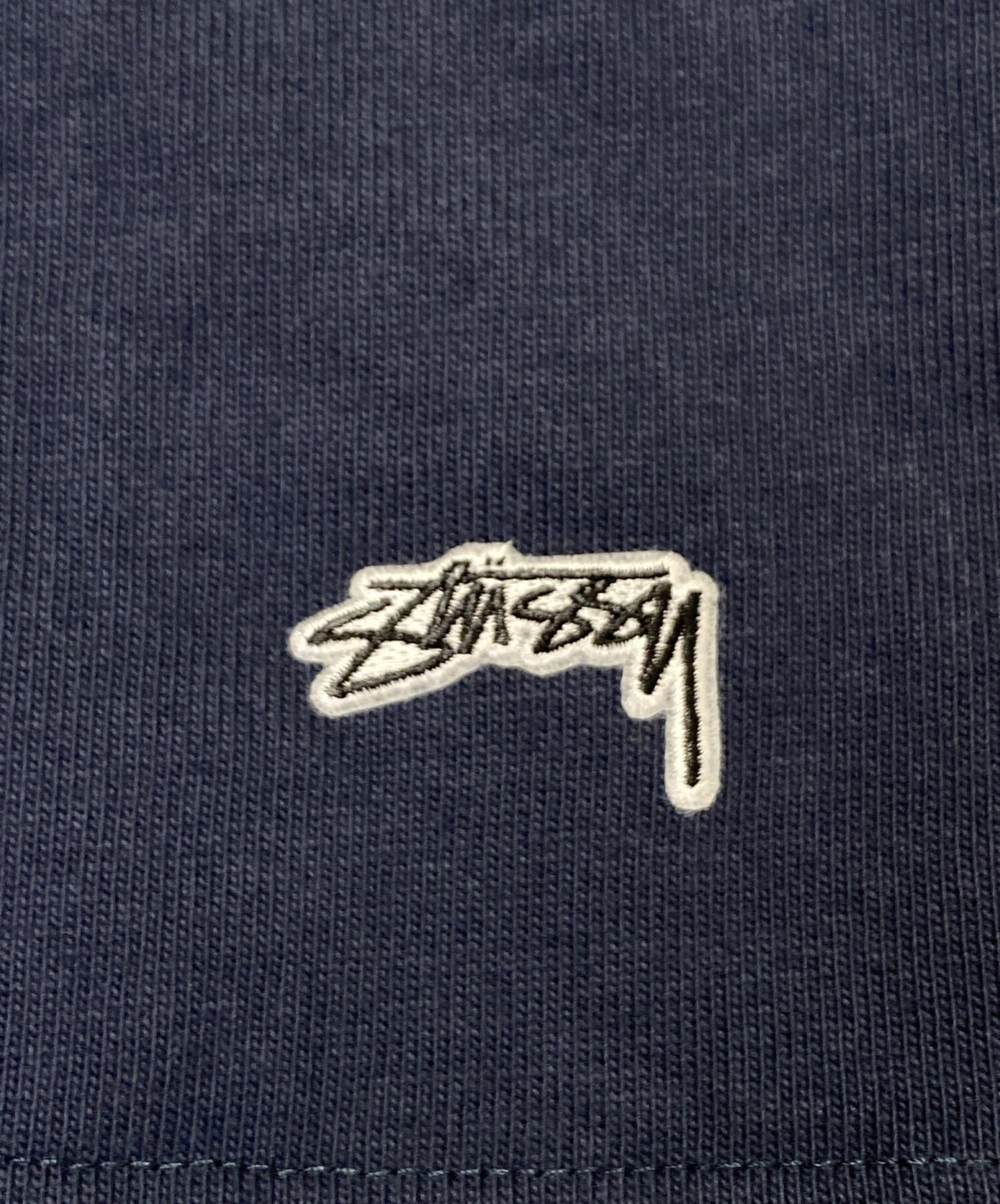 [Pre-owned] stussy CONTRAST SLEEVE CREW BLACK 1140354
