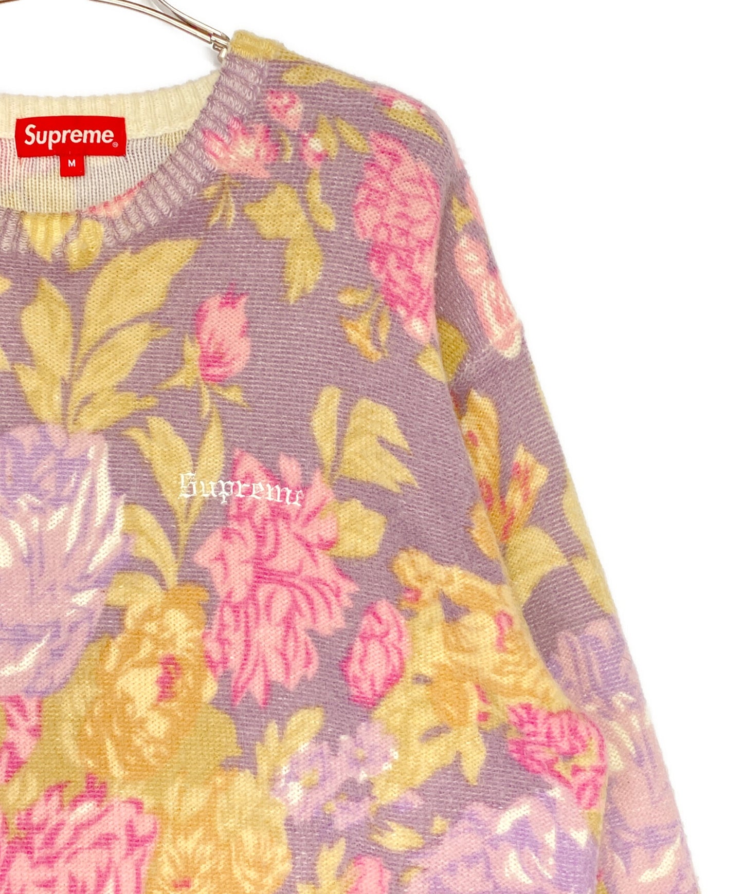 [Pre-owned] SUPREME Printed Floral Angora Sweater