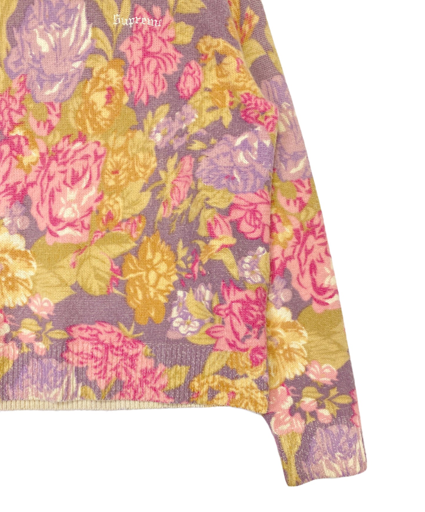 [Pre-owned] SUPREME Printed Floral Angora Sweater