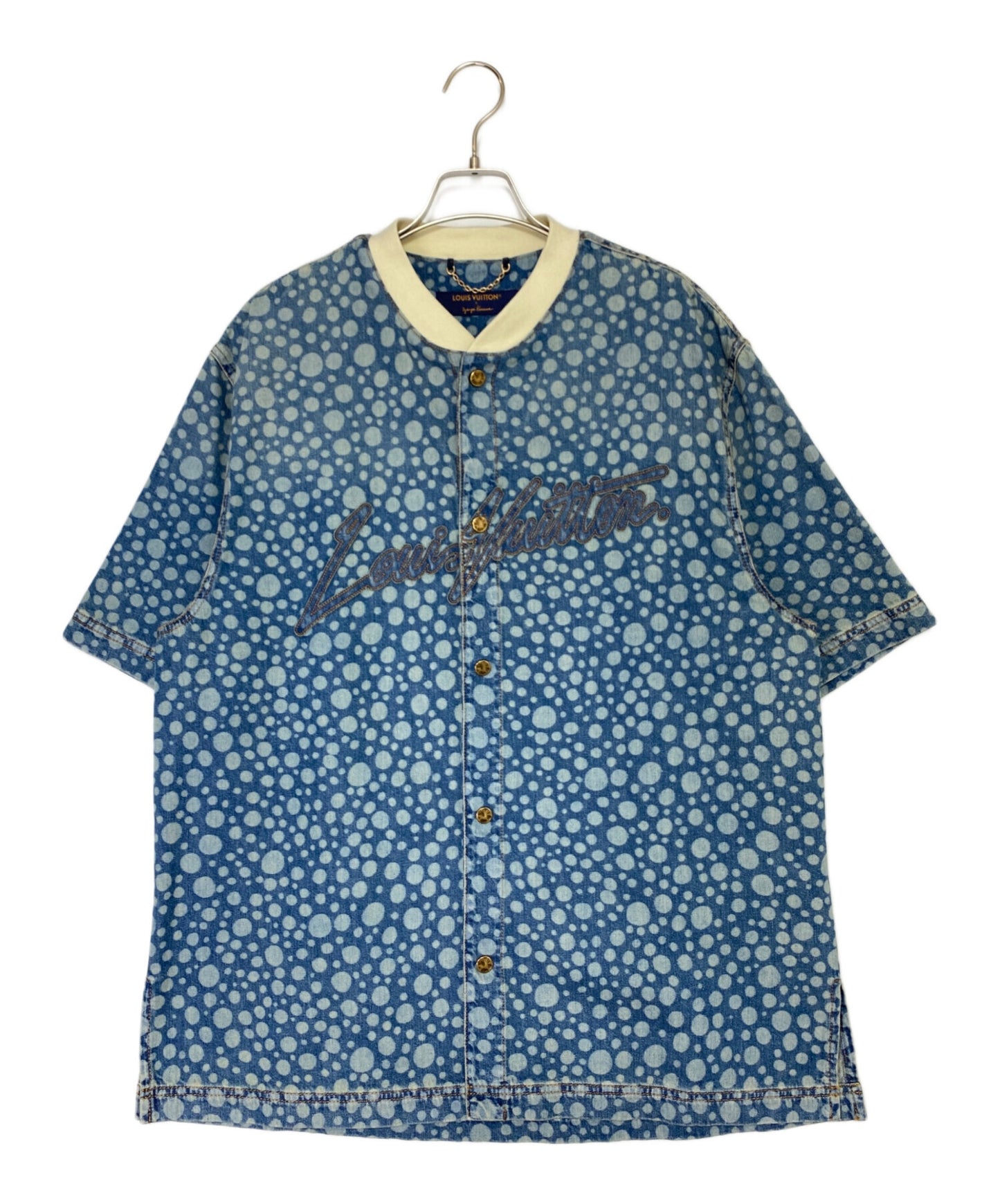 [Pre-owned] LOUIS VUITTON Infinity Dot Denim Shirt RM232H YN4 HOS33W