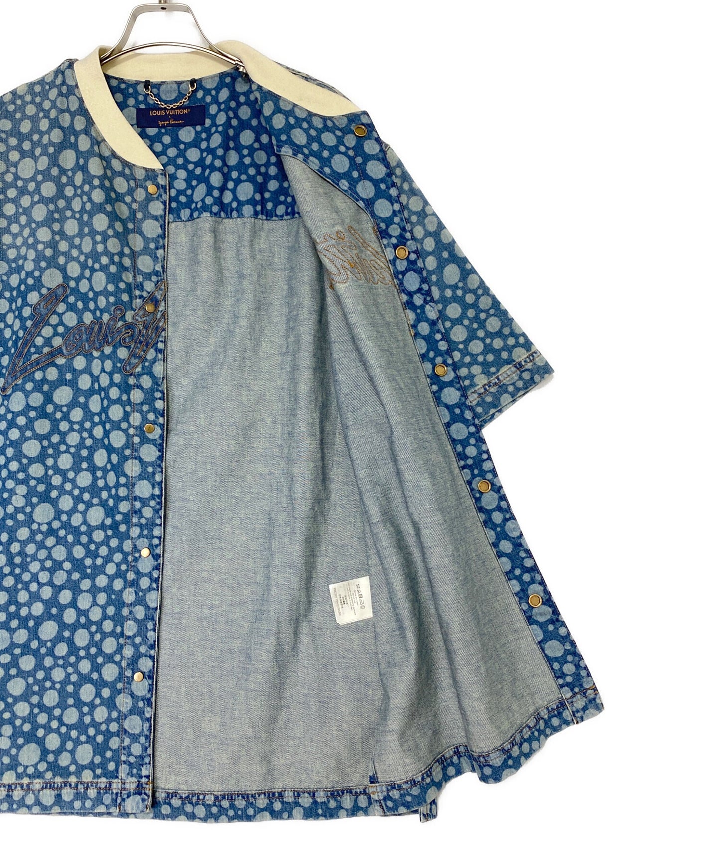 [Pre-owned] LOUIS VUITTON Infinity Dot Denim Shirt RM232H YN4 HOS33W