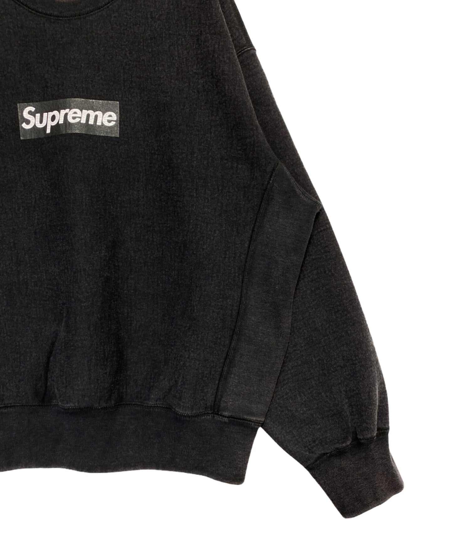 [Pre-owned] SUPREME Washed Box Logo Crewneck
