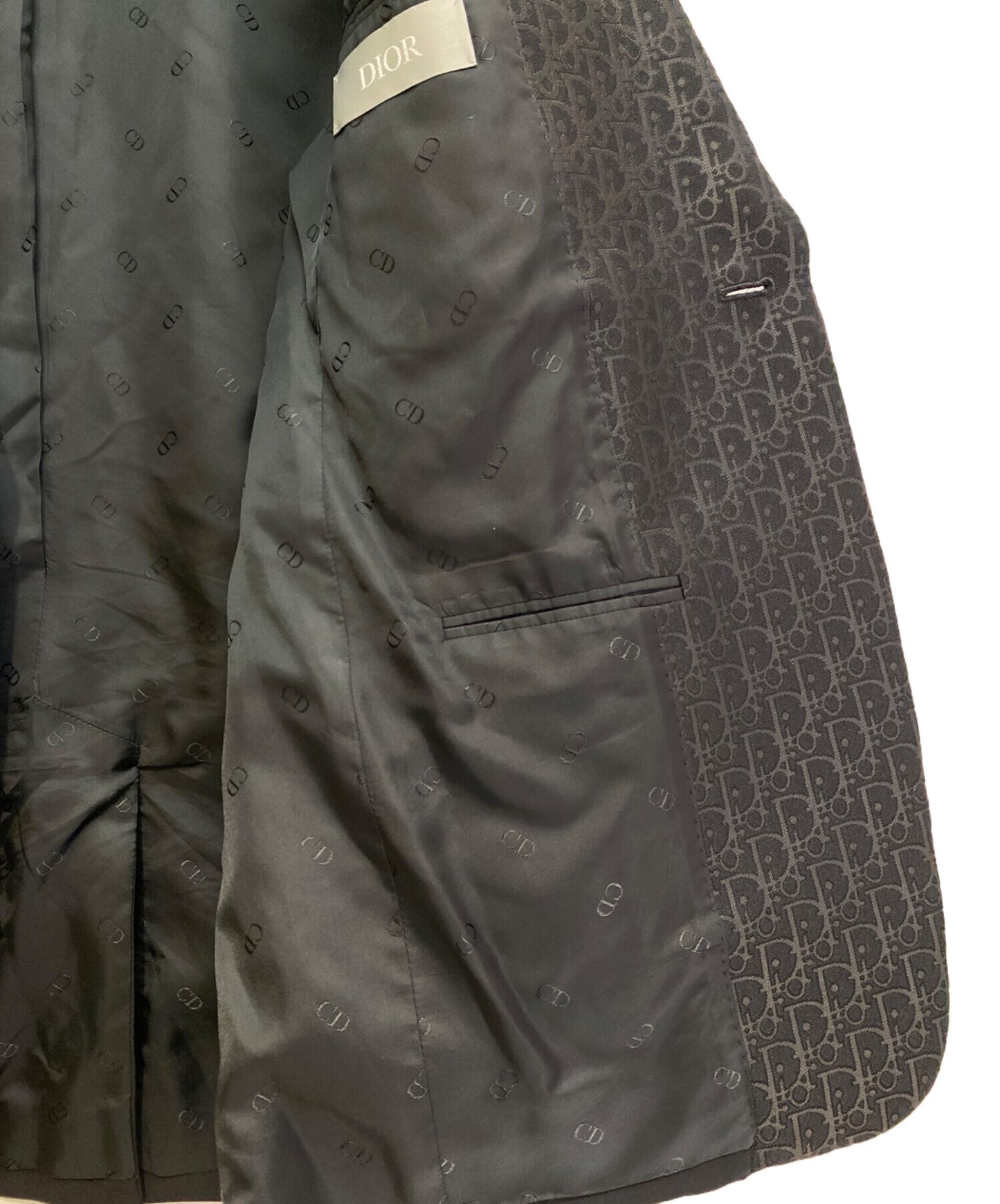 [Pre-owned] Dior 21SS Lapel Oblique Switched 1B Tailored Jacket 033c228b4739