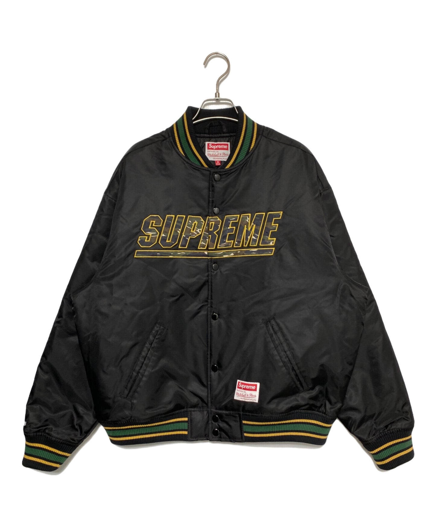 [Pre-owned] SUPREME Camo Logo Varsity Jacket