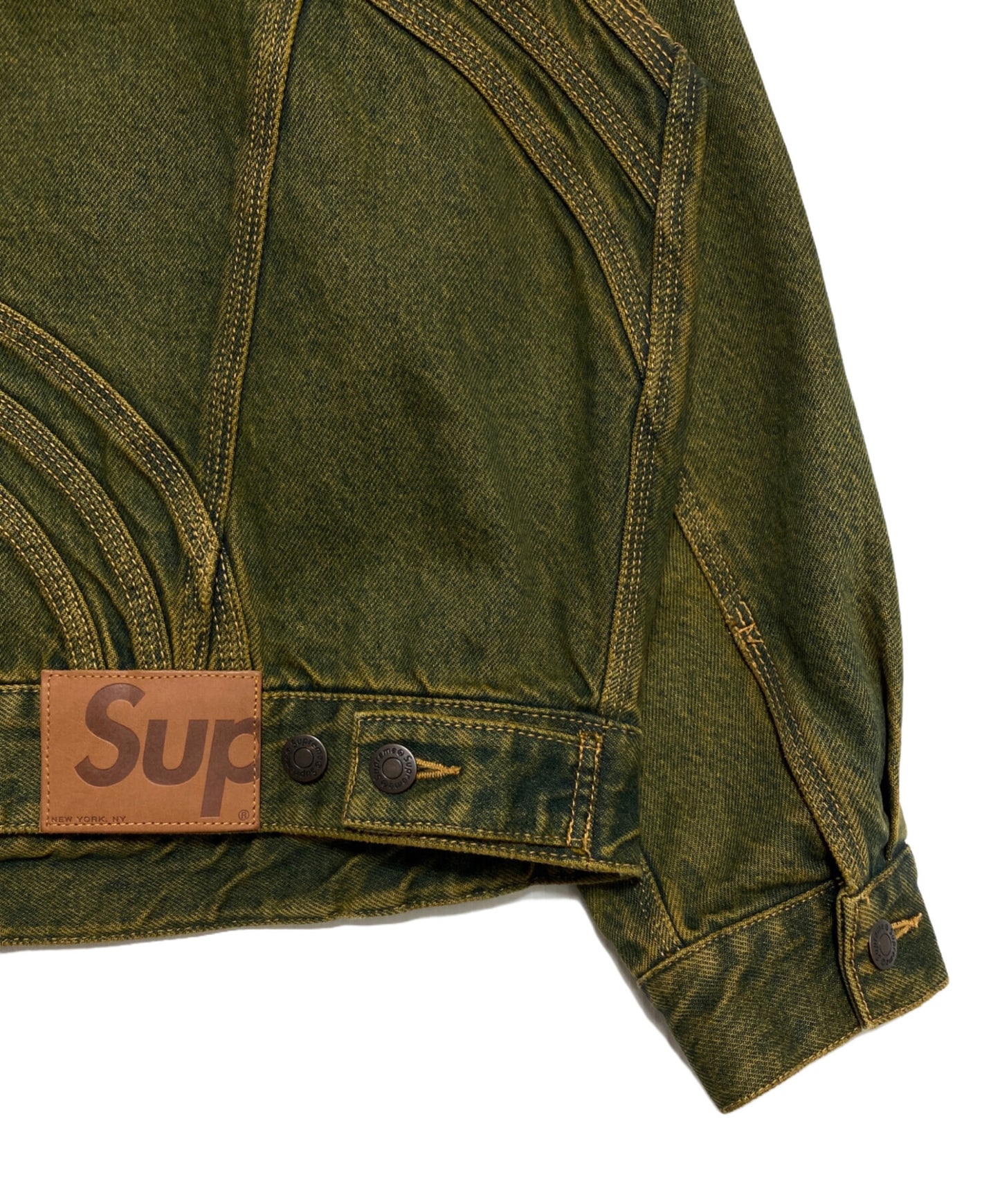 [Pre-owned] SUPREME S Logo Denim Trucker Jacket