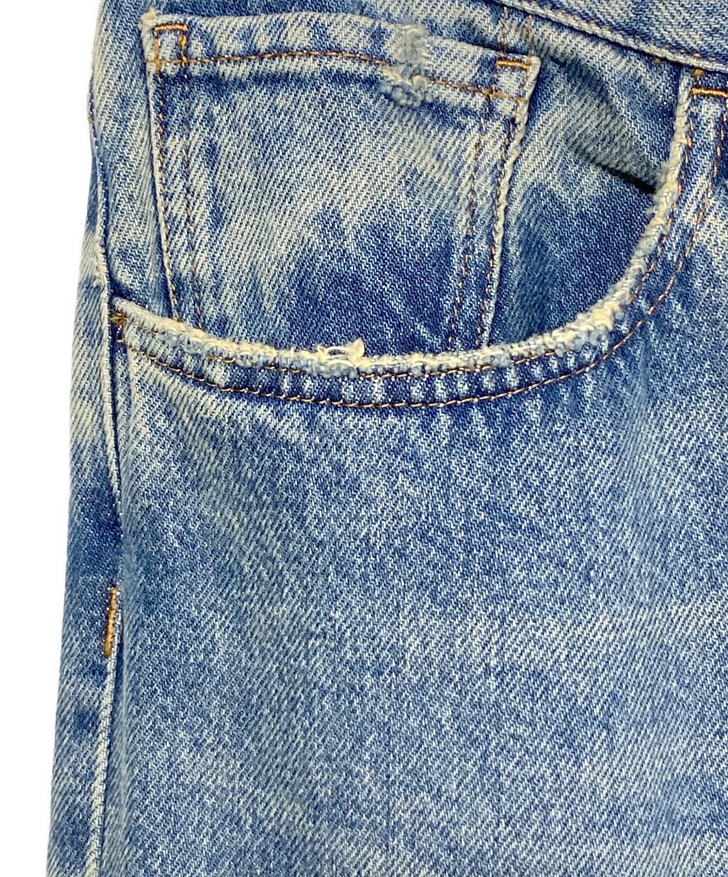 [Pre-owned] GUCCI Embroidery denim pants 452544 XR425