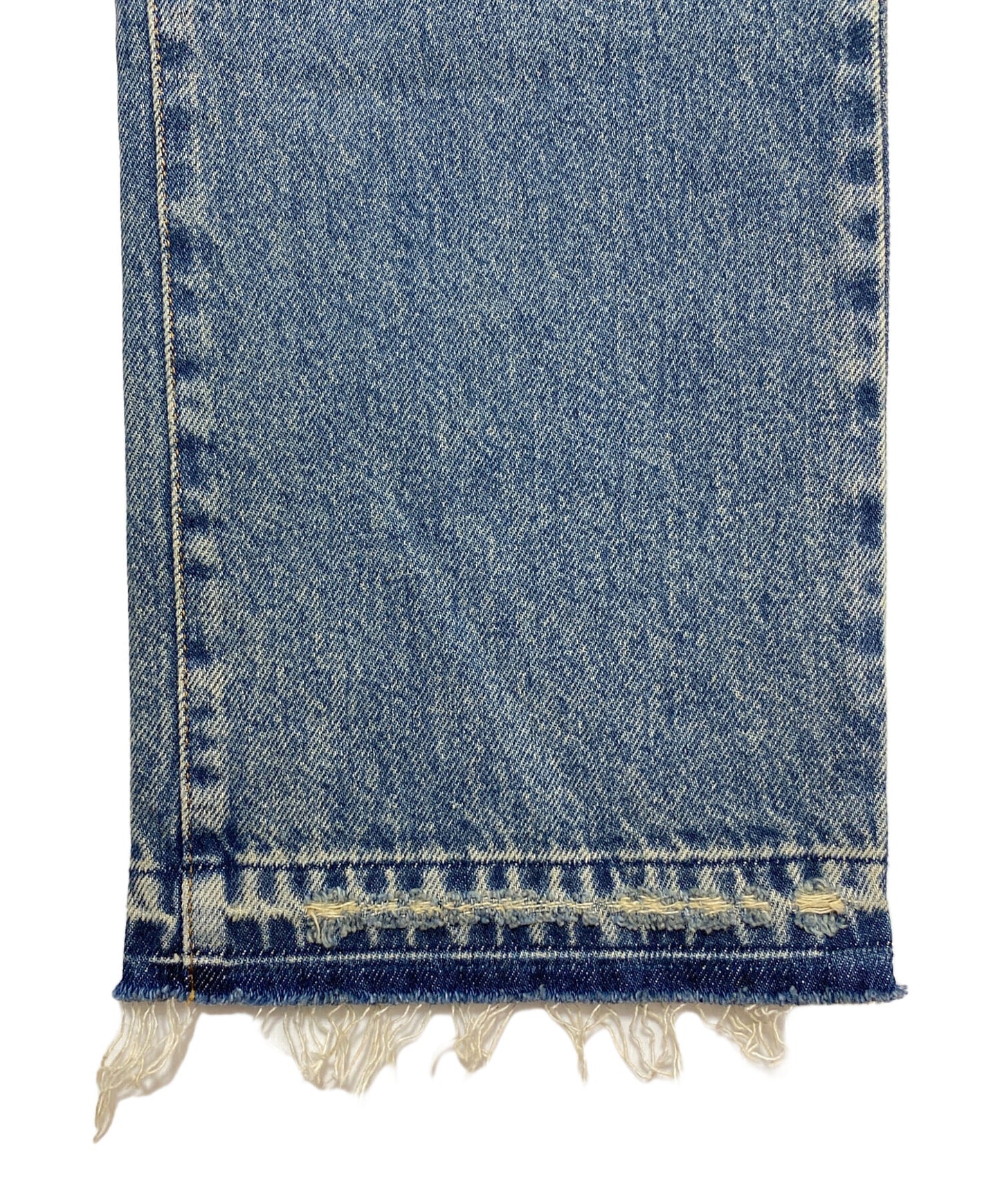 [Pre-owned] GUCCI Embroidery denim pants 452544 XR425