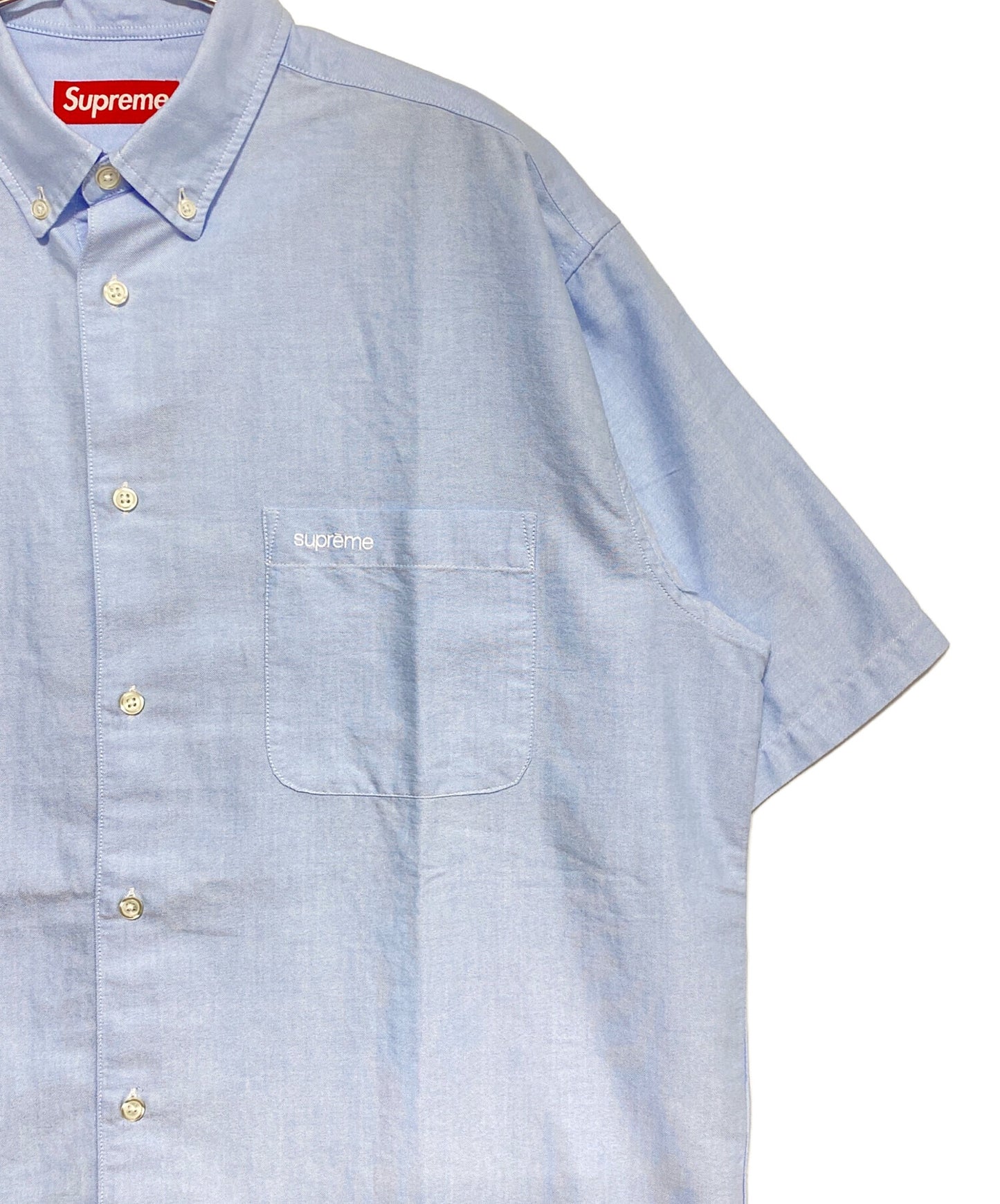 [Pre-owned] SUPREME Loose Fit S/S Oxford Shirt