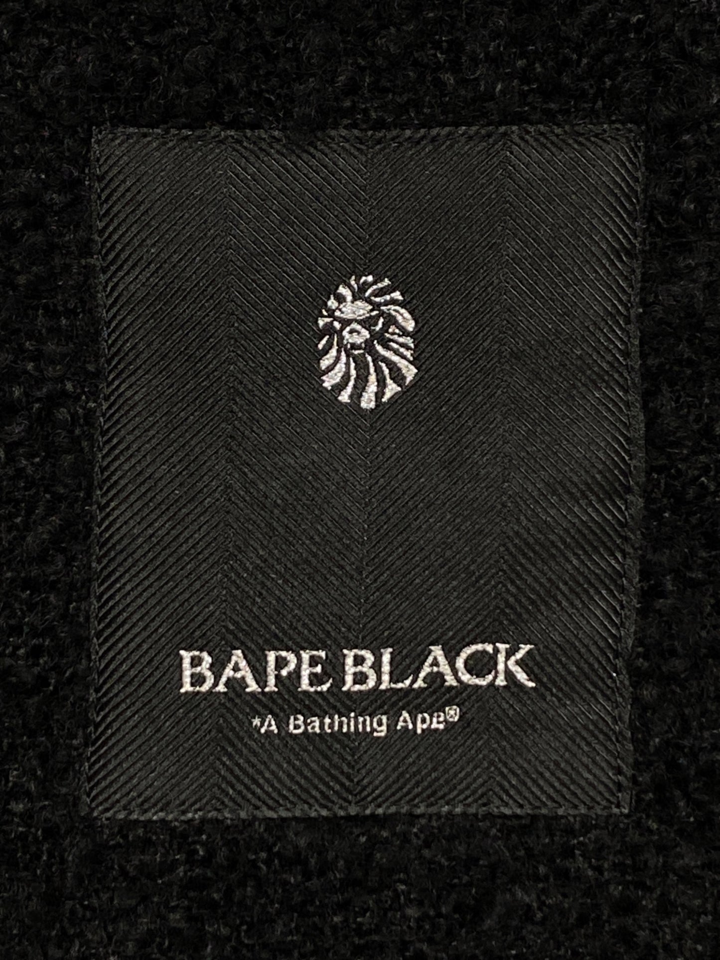 [Pre-owned] A BATHING APE COLLARLESS TWEED JACKET BBKJKM142302N