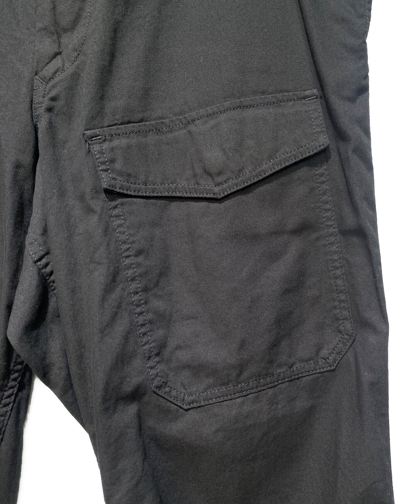 [Pre-owned] BLACK Scandal Yohji Yamamoto DRAWSTRING WORK PANTS HZ-P96-041-2-02