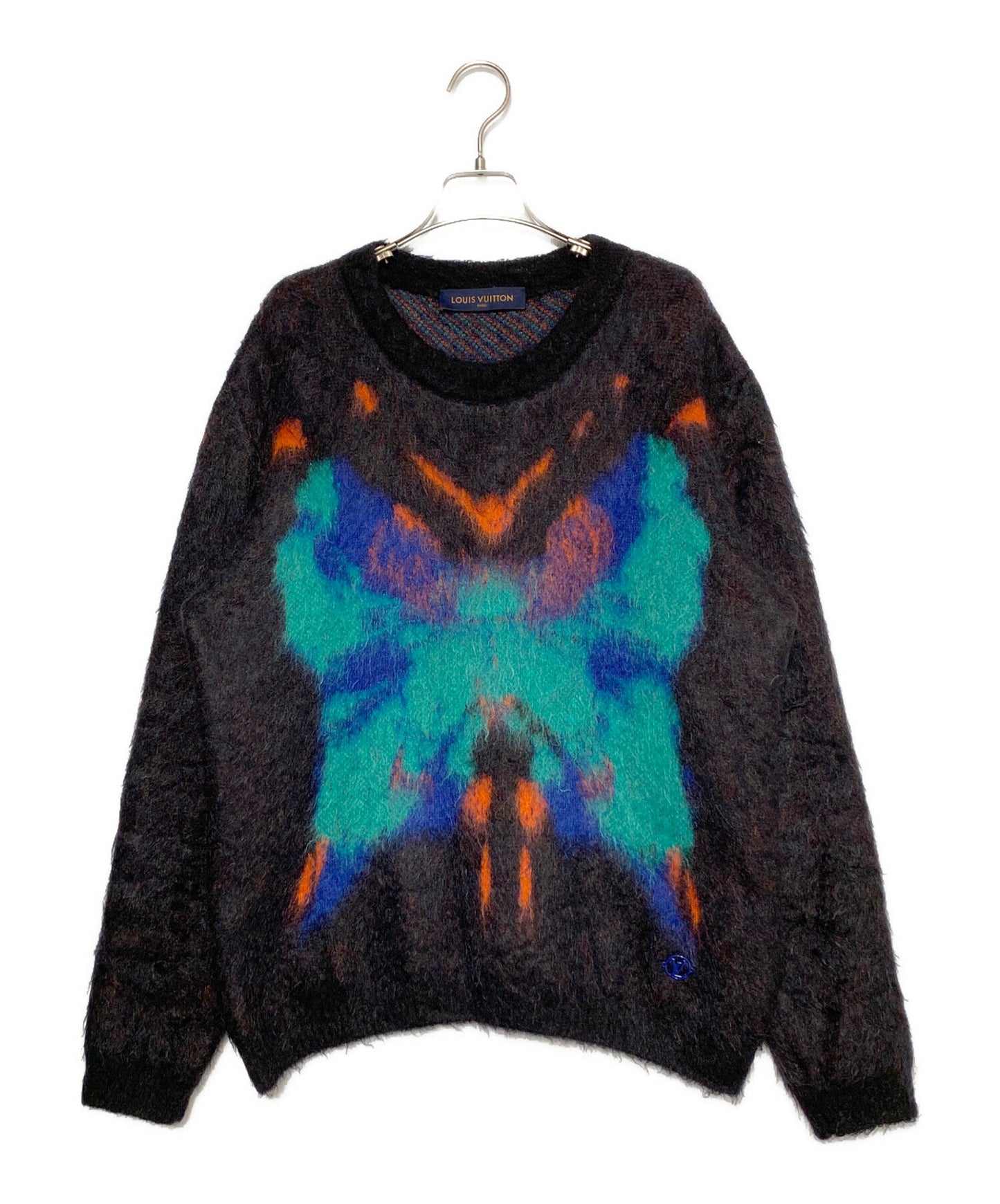 [Pre-owned] LOUIS VUITTON Butterfly mohair blend knit with butterfly motif RM231M NE5 HON11W