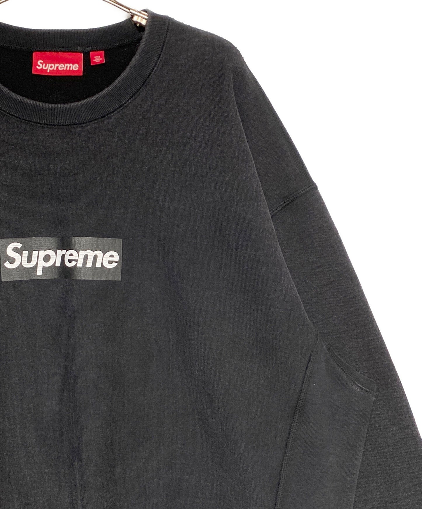 [Pre-owned] SUPREME Washed Box Logo Crewneck