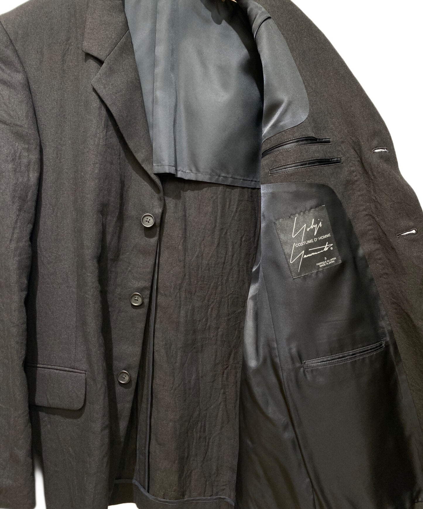 [Pre-owned] Yohji Yamamoto COSTUME D'HOMME Linen Tailored Jacket HZ-J80-350