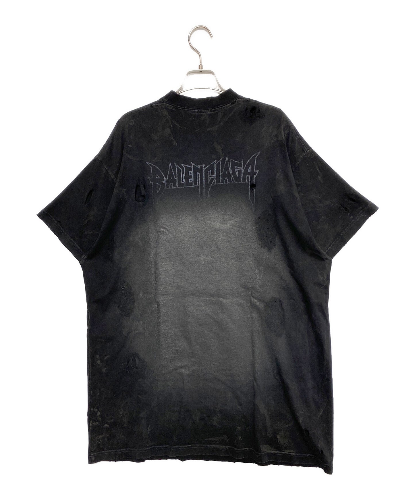 [Pre-owned] BALENCIAGA Paris Moon Oversized Tee 739023 TOVE4