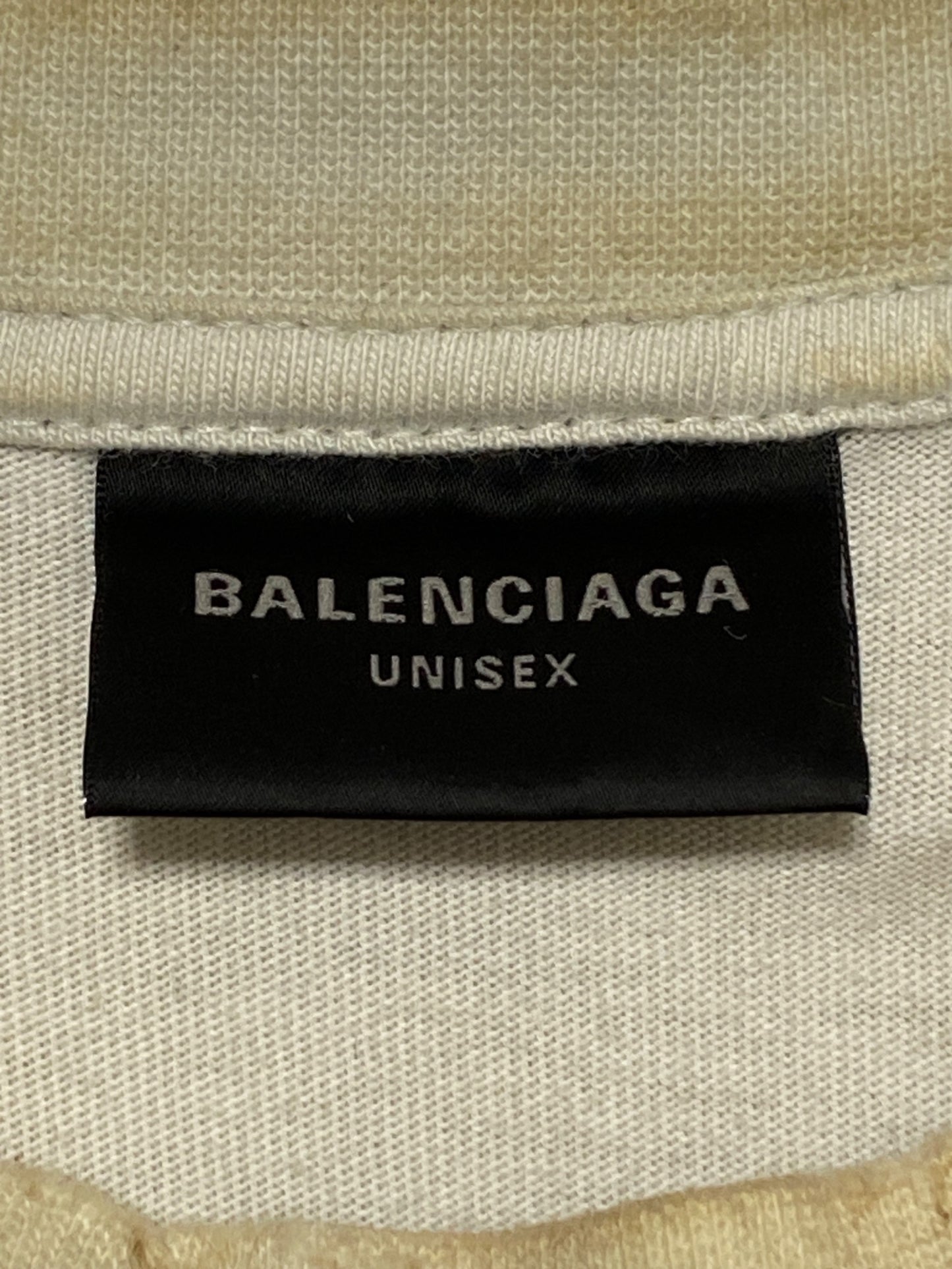 [Pre-owned] BALENCIAGA Crushed Dust Finished Wappen T-Shirt 739028 TOVN2