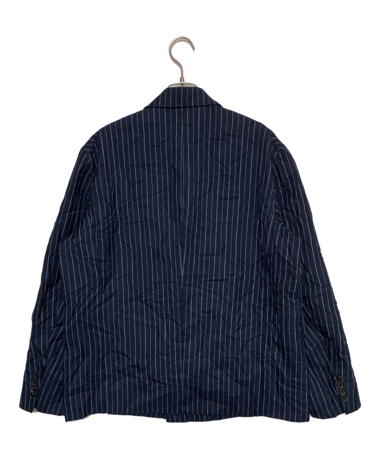 [Pre-owned] stussy DOUBLE-BREASTED BLAZER WRINKLED STRIPE