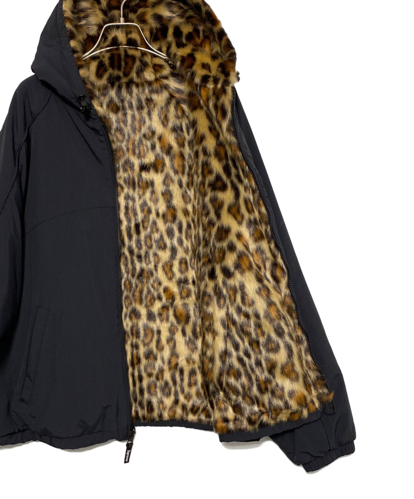 [Pre-owned] SUPREME Faux Fur Reversible Hooded Track Jacket