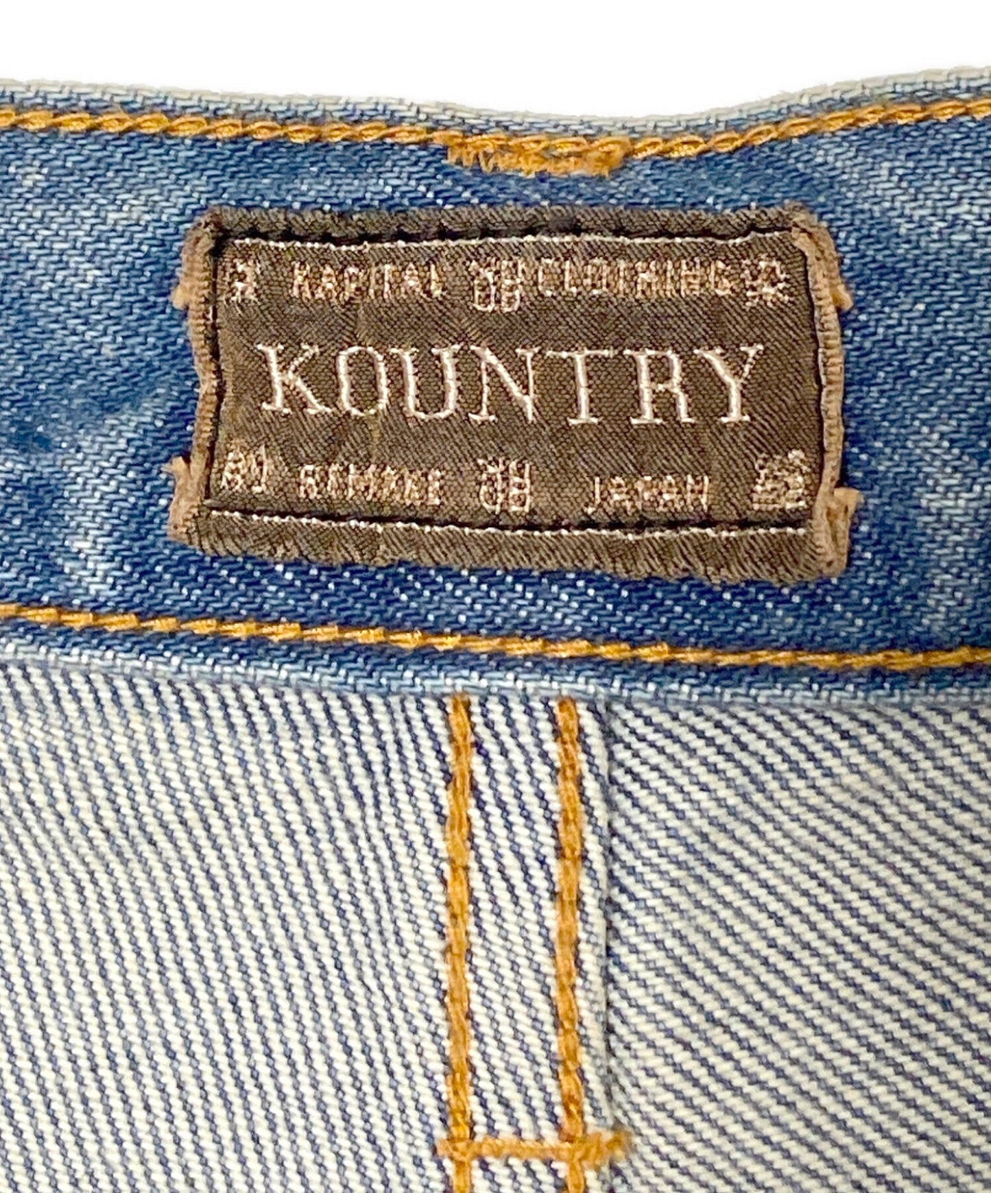 [Pre-owned] KAPITAL Stud Remake Denim Half Pants EK-1626SP