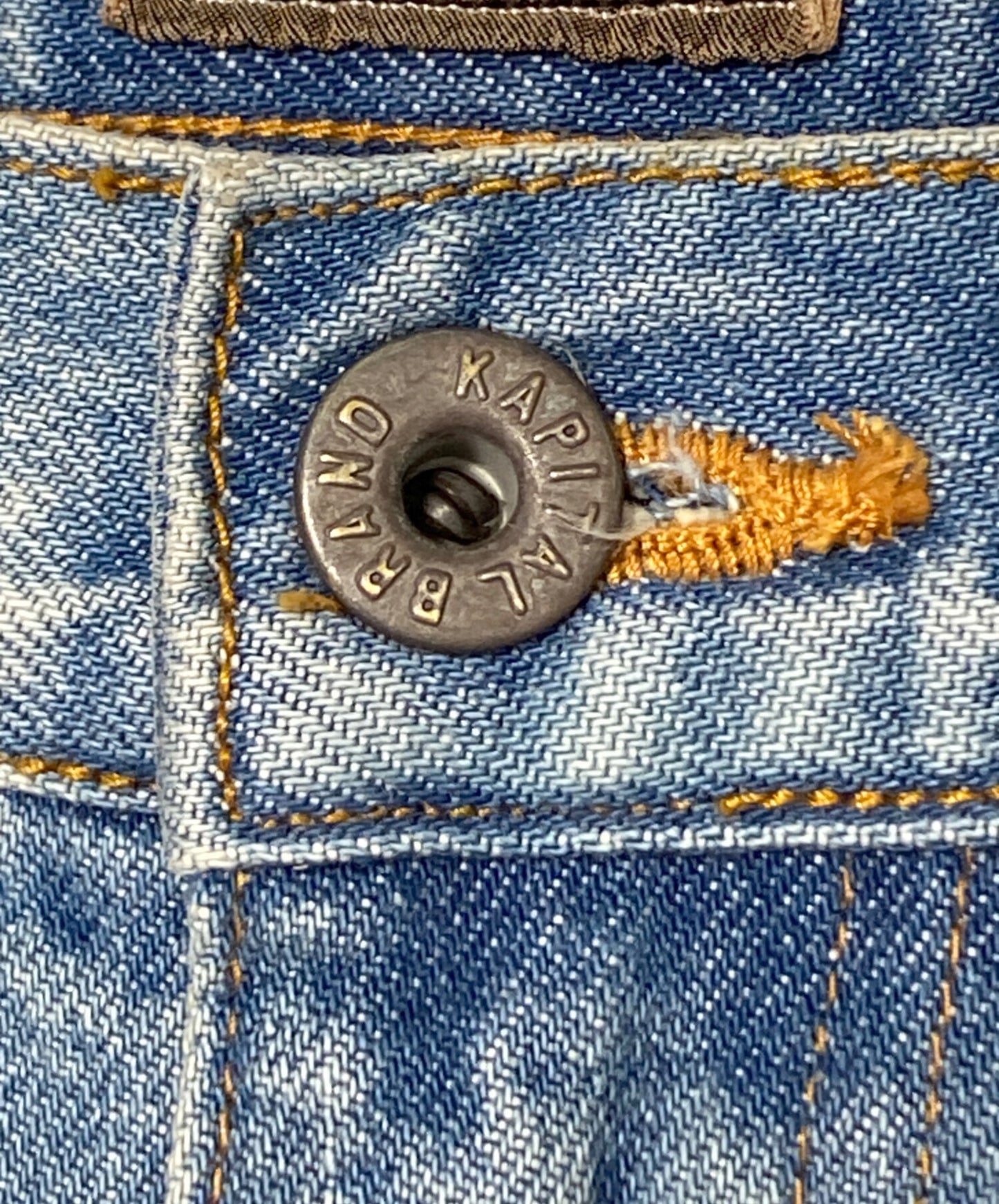 [Pre-owned] KAPITAL Stud Remake Denim Half Pants EK-1626SP