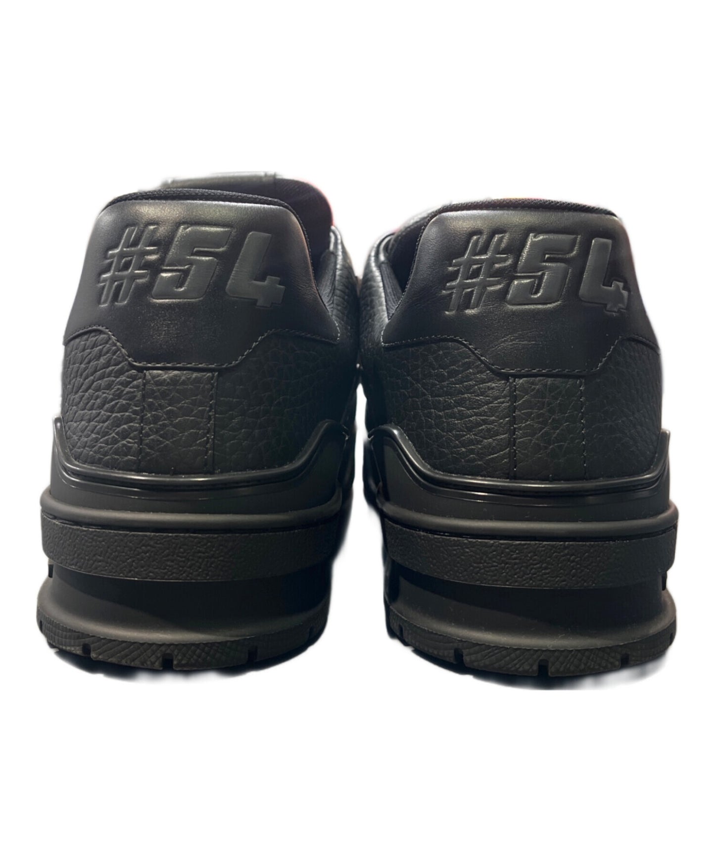[Pre-owned] LOUIS VUITTON Calfskin Monogram Eclipse Mens LV Trainer Sneakers