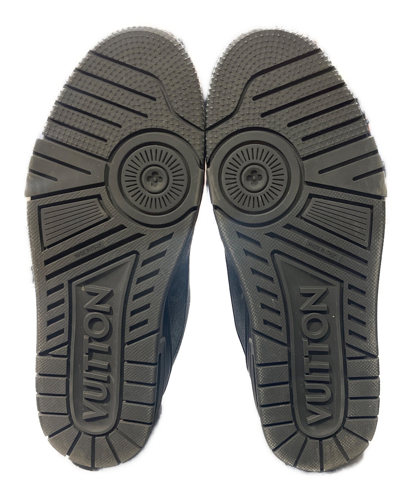 [Pre-owned] LOUIS VUITTON Calfskin Monogram Eclipse Mens LV Trainer Sneakers