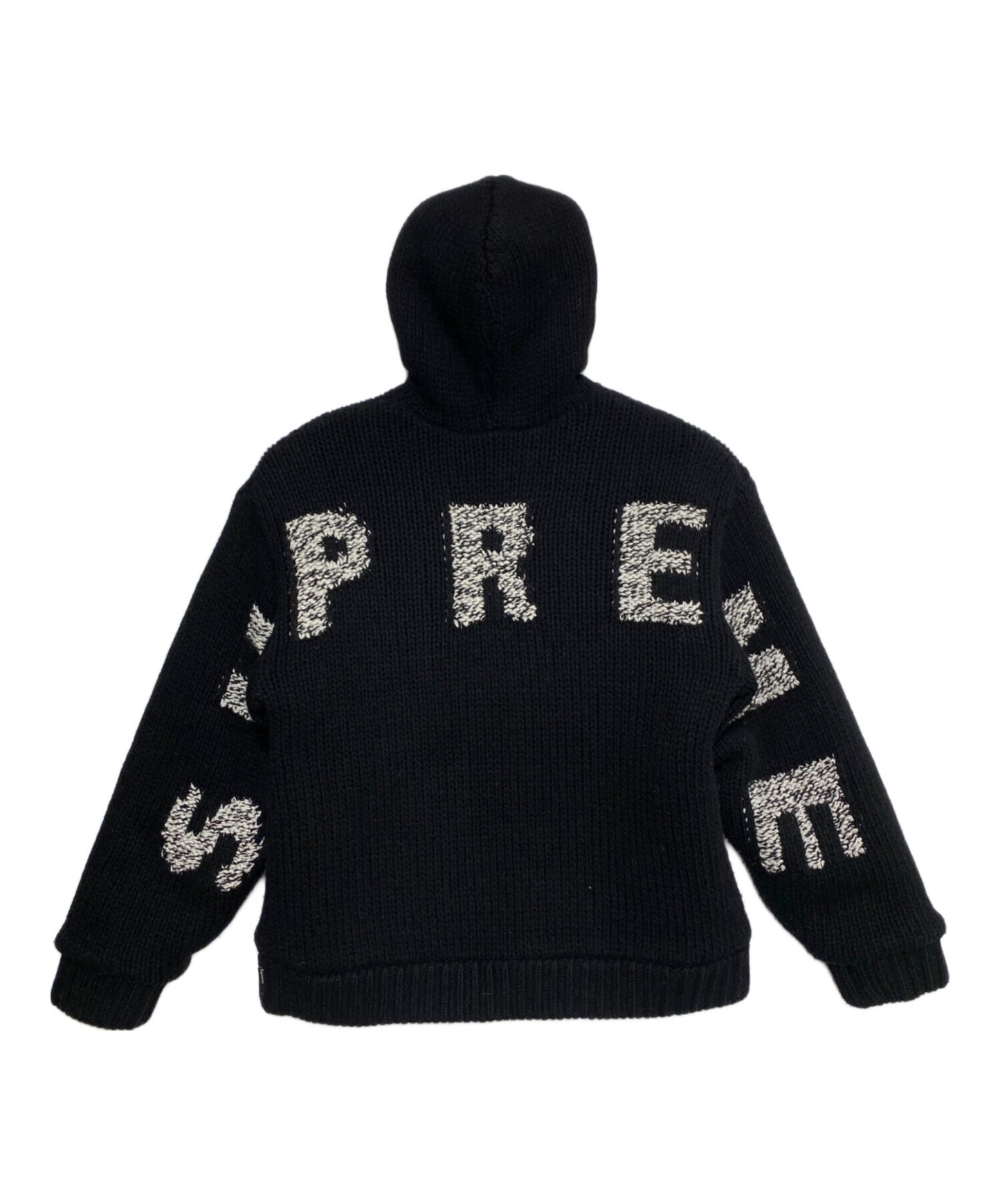 [Pre-owned] SUPREME Faux Shearling Lined Zip Up Hooded Sweater