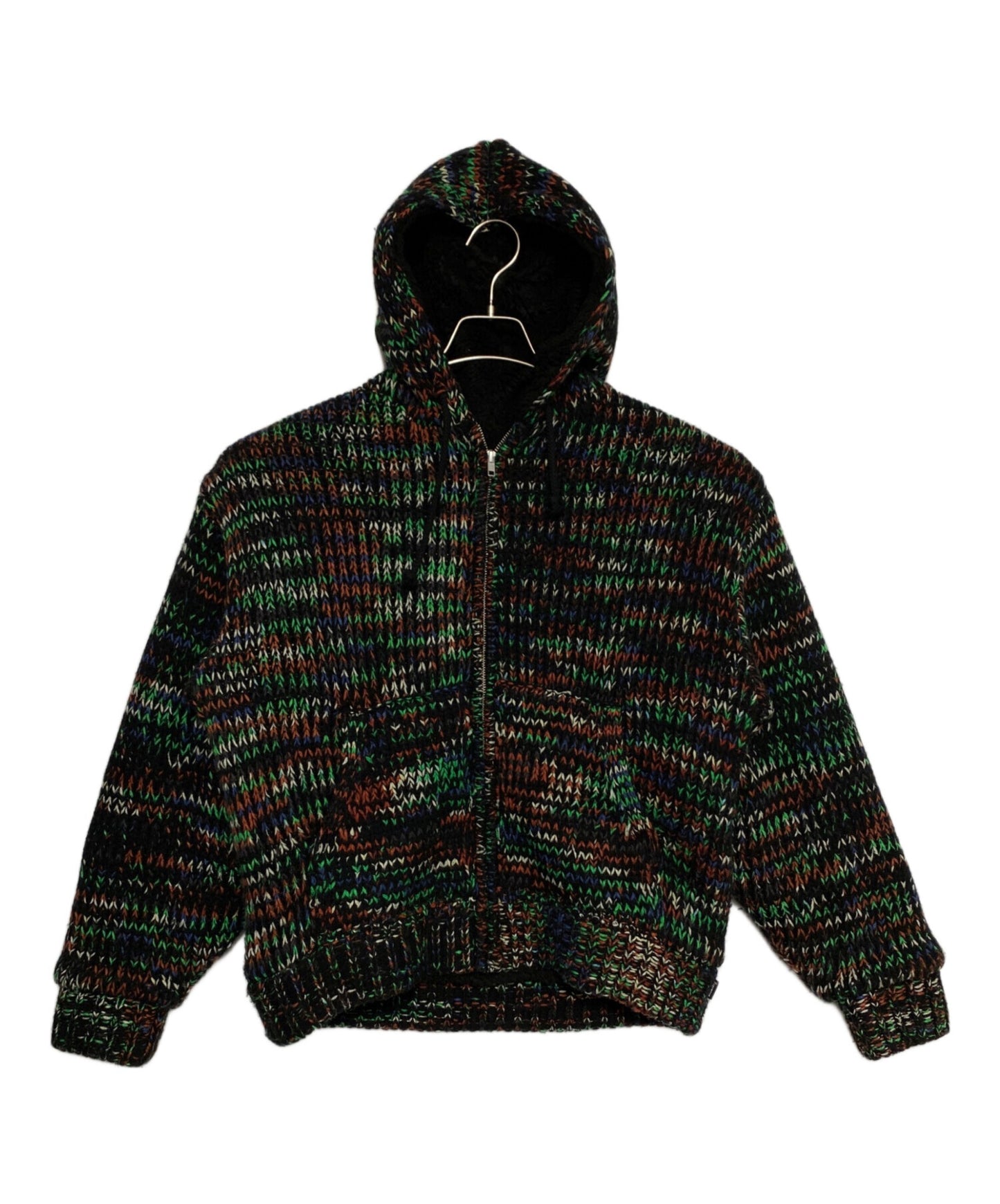 [Pre-owned] SUPREME Faux Shearling-Lined Zip-Up Hoodie (Faux Shearling-Lined Zip-Up Hoodie)