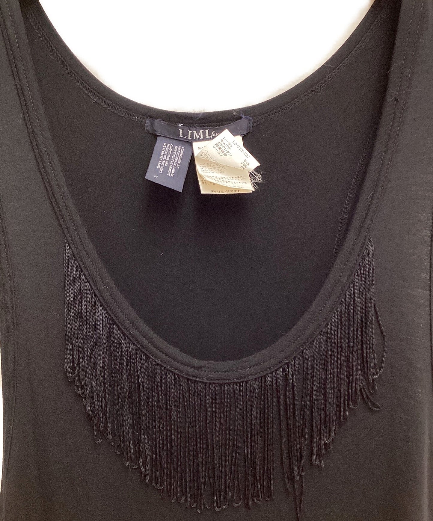 [Pre-owned] LIMI feu Fringe Camisole Dress LJ-T15-237