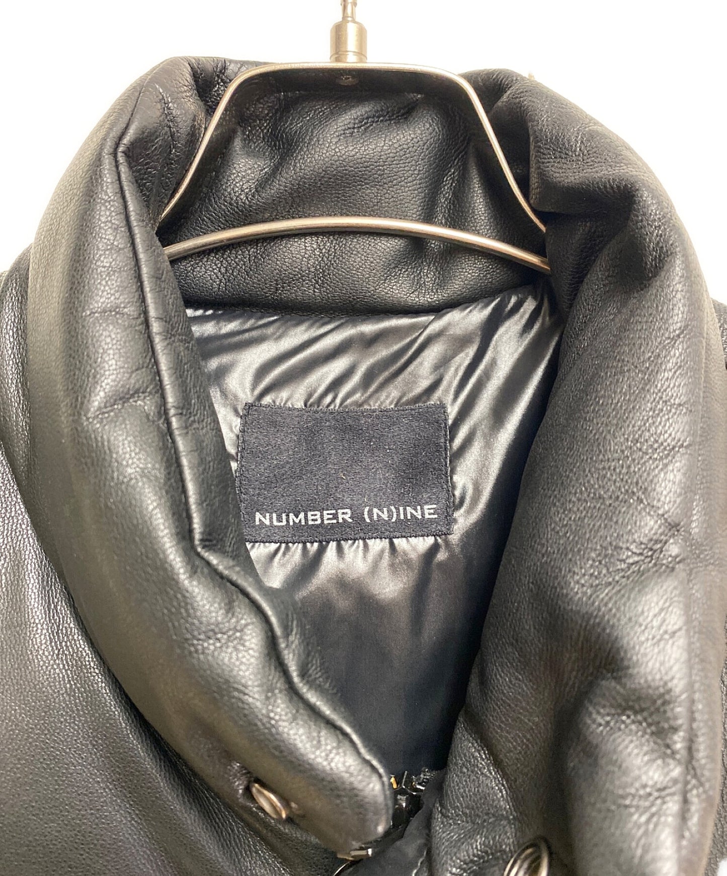 [Pre-owned] NUMBER (N)INE Leather Switched Down Vest