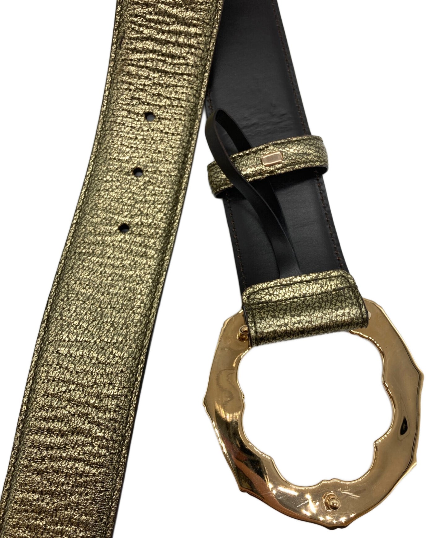[Pre-owned] GUCCI GUCCI Bamboo Buckle Belt 136078