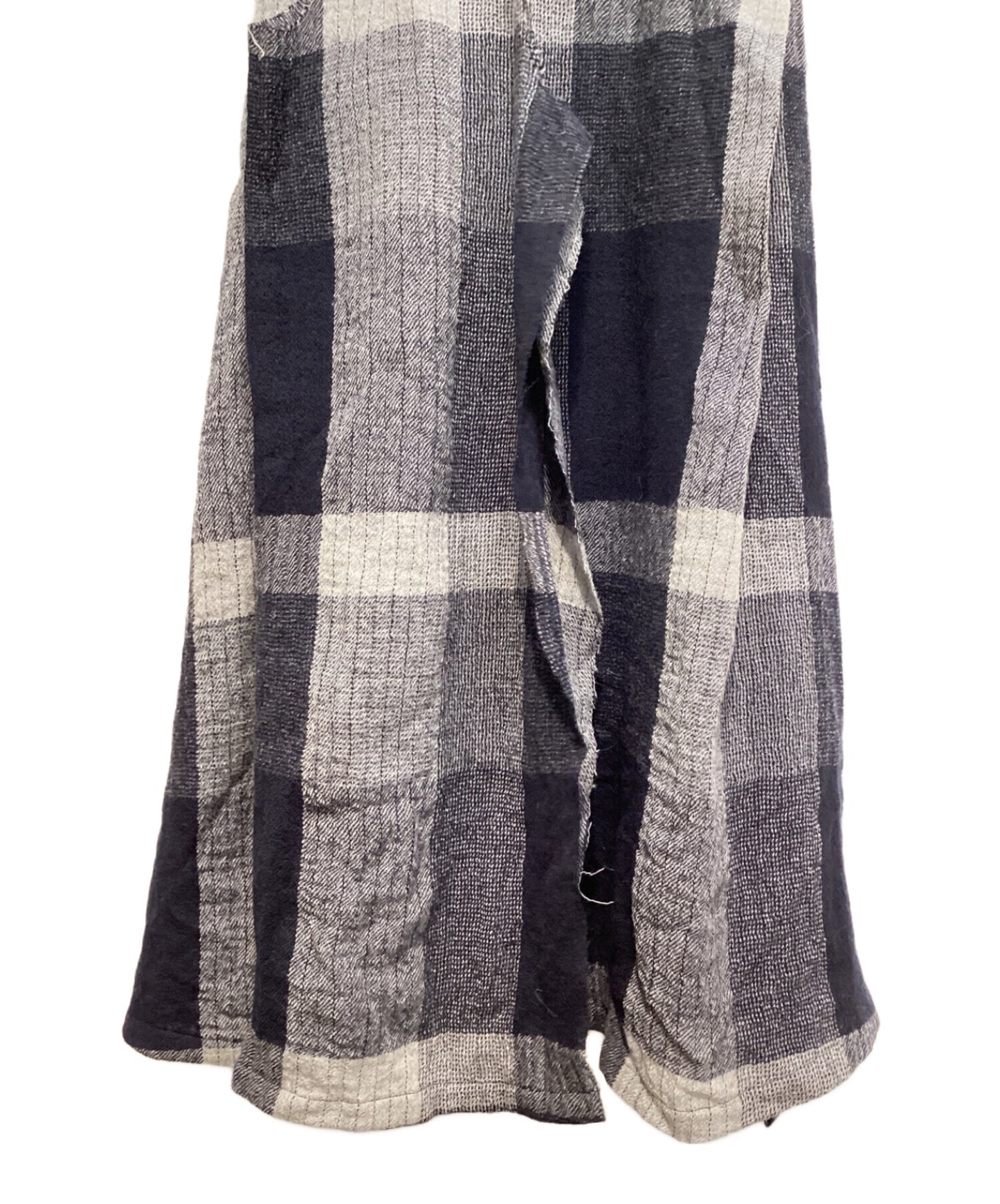 [Pre-owned] LIMI feu 23AW PLAID PATTERN DECONSTRUCTED DRESS LJ-D14-128-1