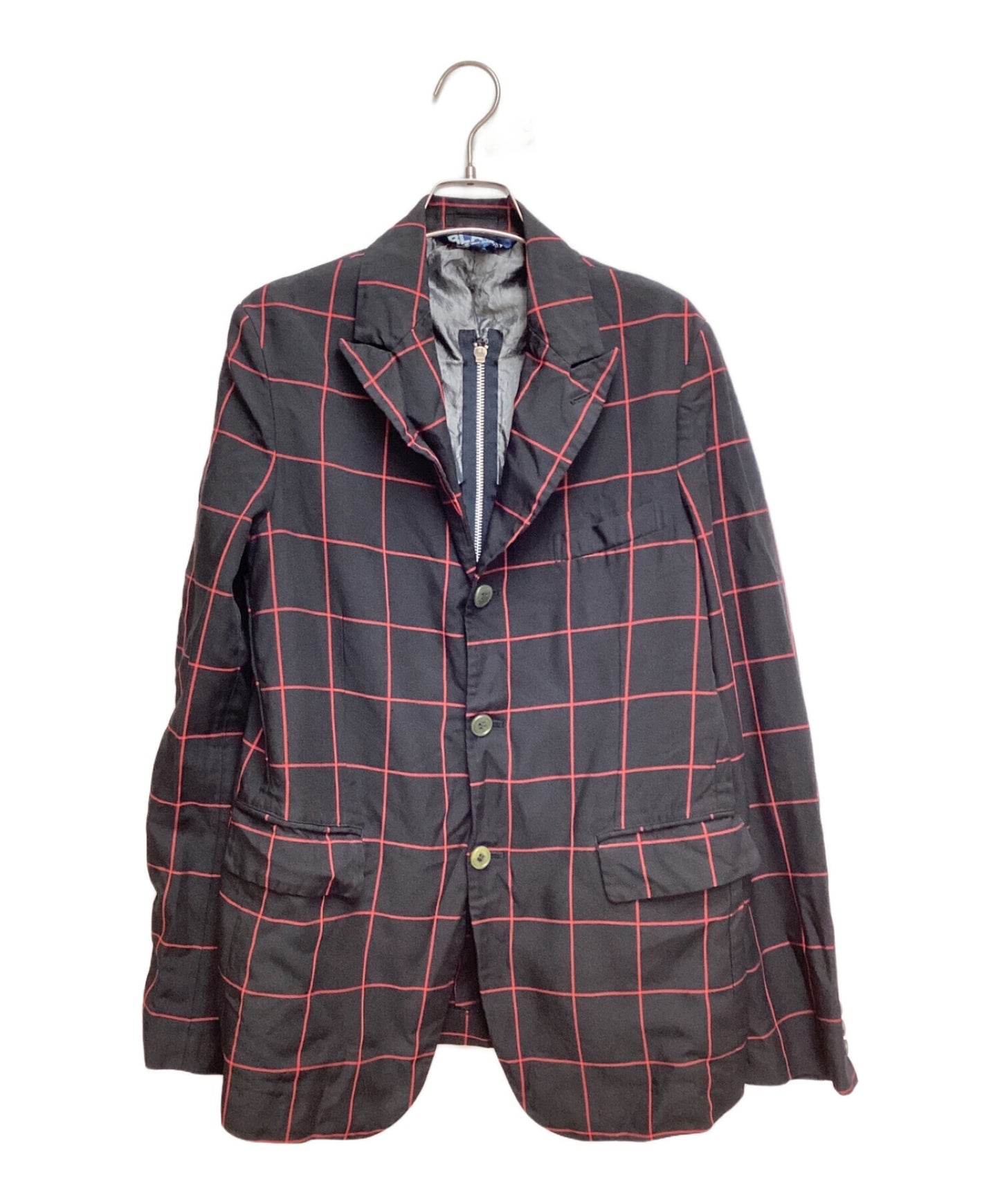 [Pre-owned] BLACK COMME des GARCONS 23AW Back zip check jacket 1L-J001