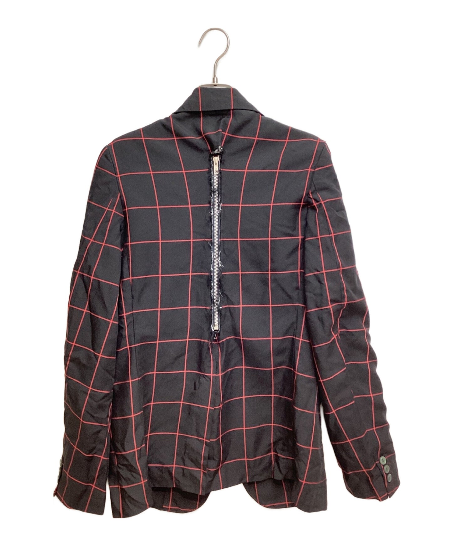 [Pre-owned] BLACK COMME des GARCONS 23AW Back zip check jacket 1L-J001