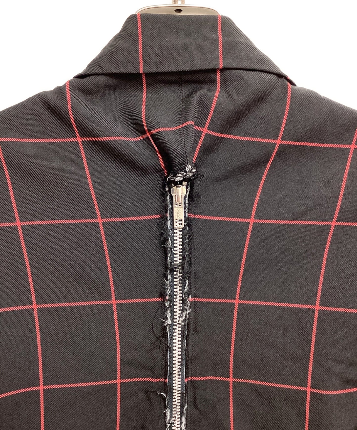 [Pre-owned] BLACK COMME des GARCONS 23AW Back zip check jacket 1L-J001