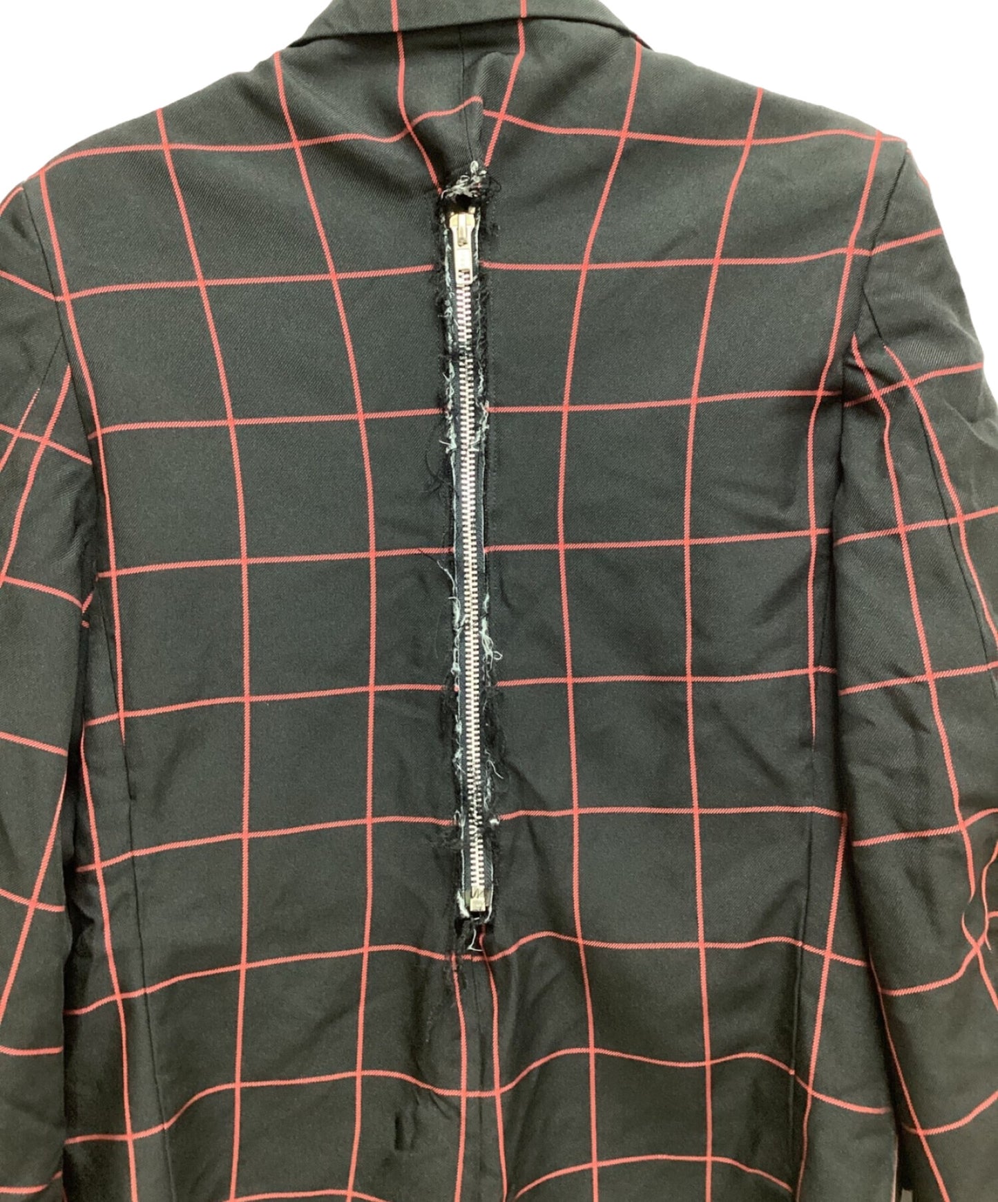 [Pre-owned] BLACK COMME des GARCONS 23AW Back zip check jacket 1L-J001