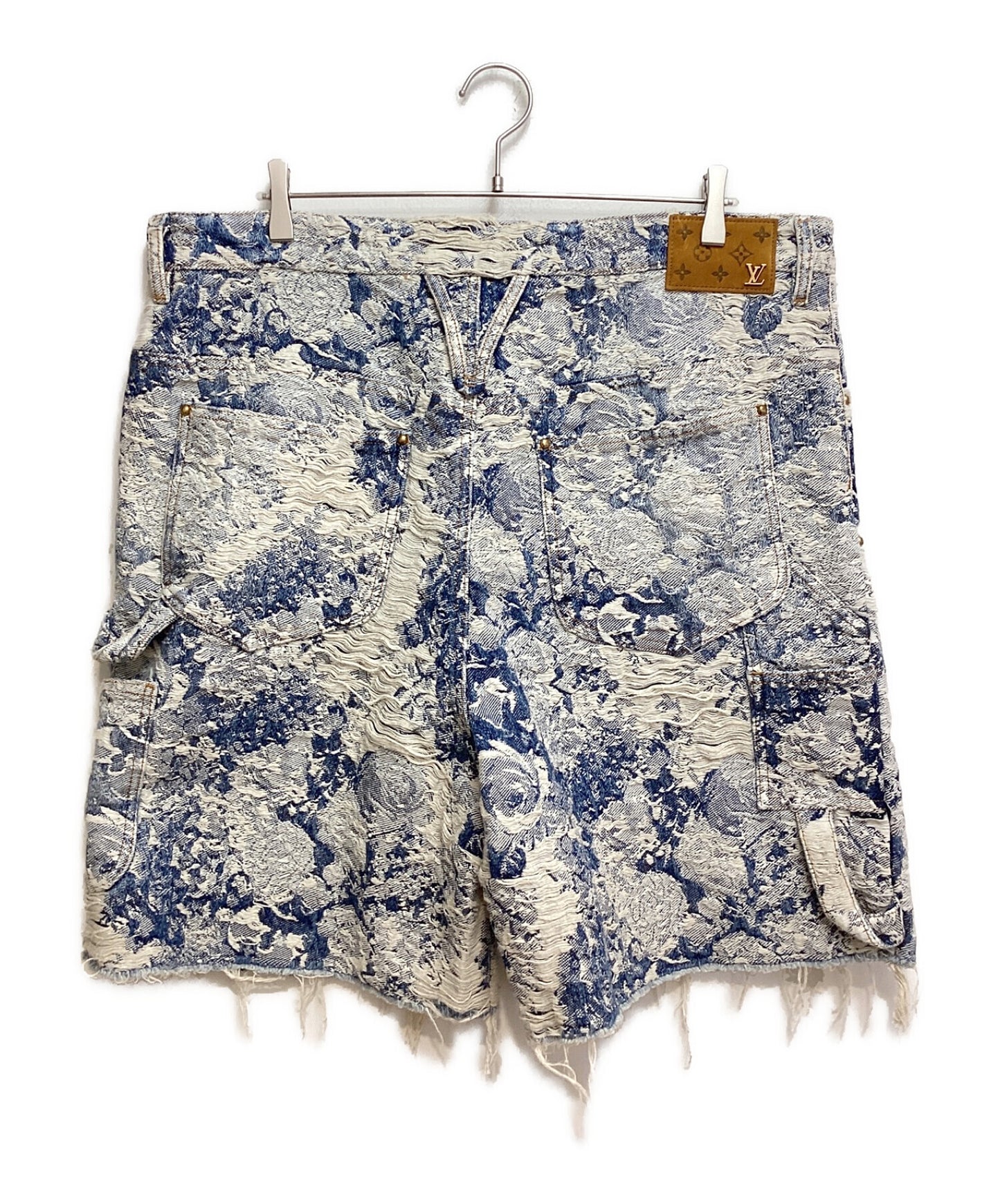 [Pre-owned] LOUIS VUITTON 22AW Floral pattern carpenter denim pants RM222 PM9 HND65W