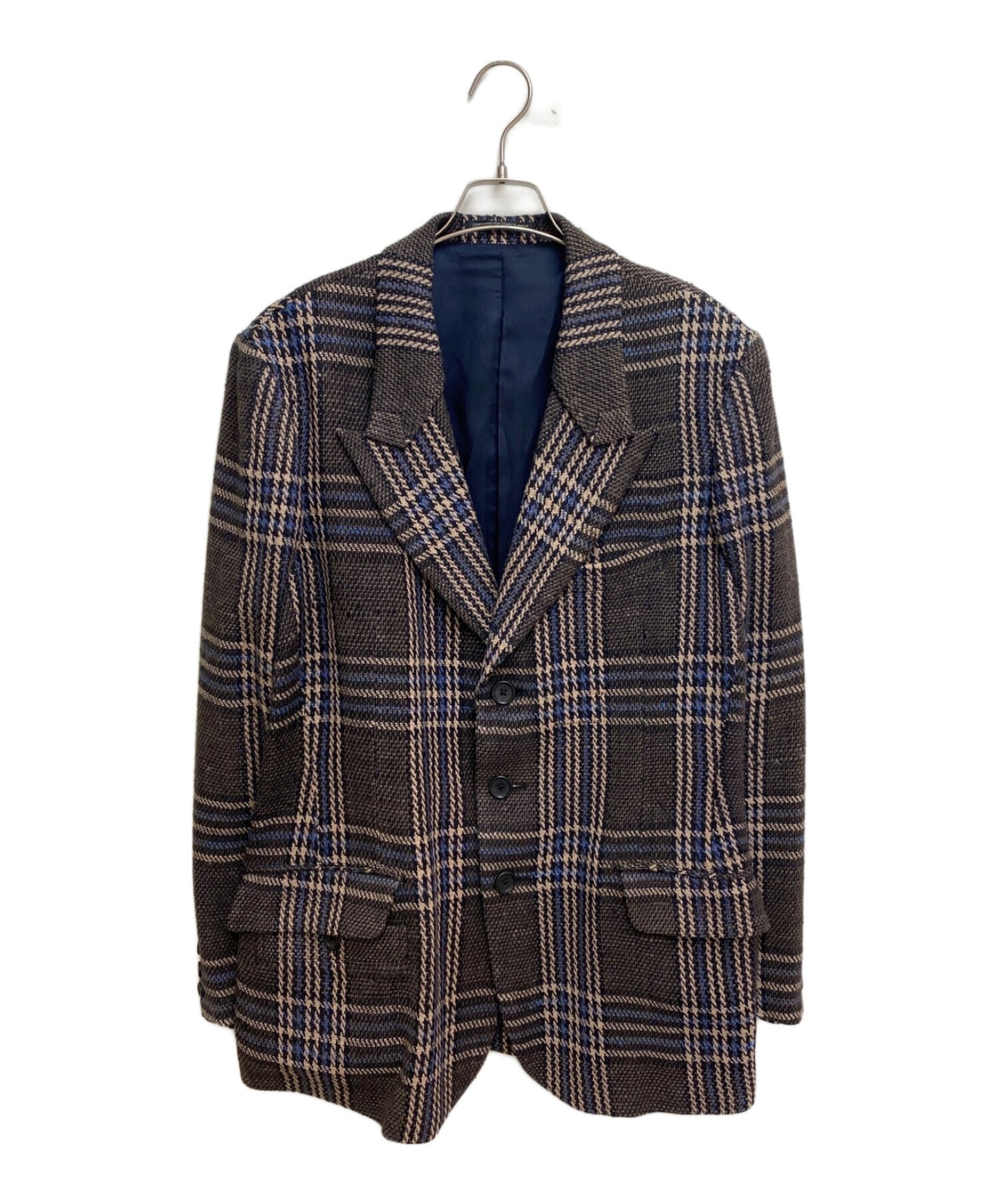 [Pre-owned] Yohji Yamamoto pour homme INDIAN PLAID PEAK LAPEL JACKET HJ-J51-011