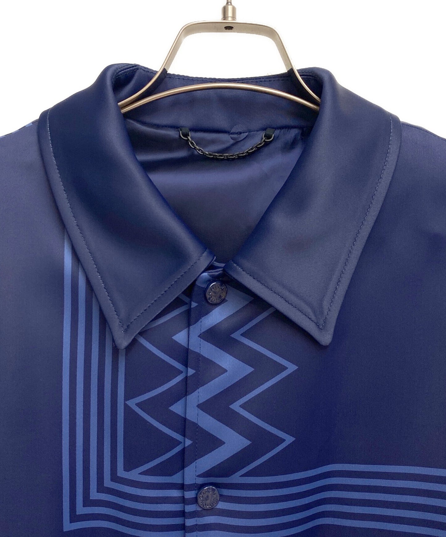 [Pre-owned] LOUIS VUITTON Monogram Design Rayon Coach Blouson/Color Column Souvenir Jacket RM222V MW1 HNB20E